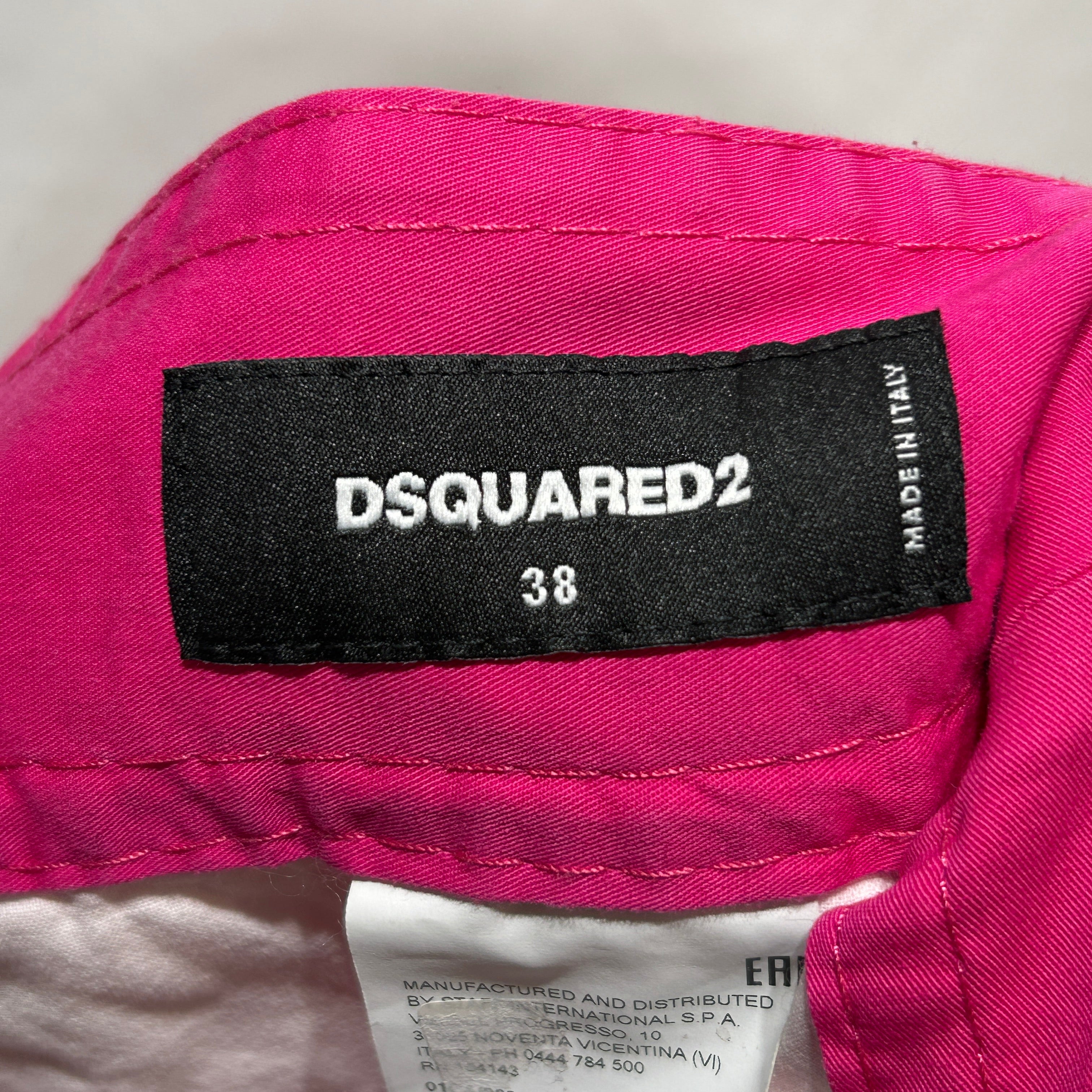 DSQUARED2/Cropped Pants/38/Cotton/PNK/ view 3