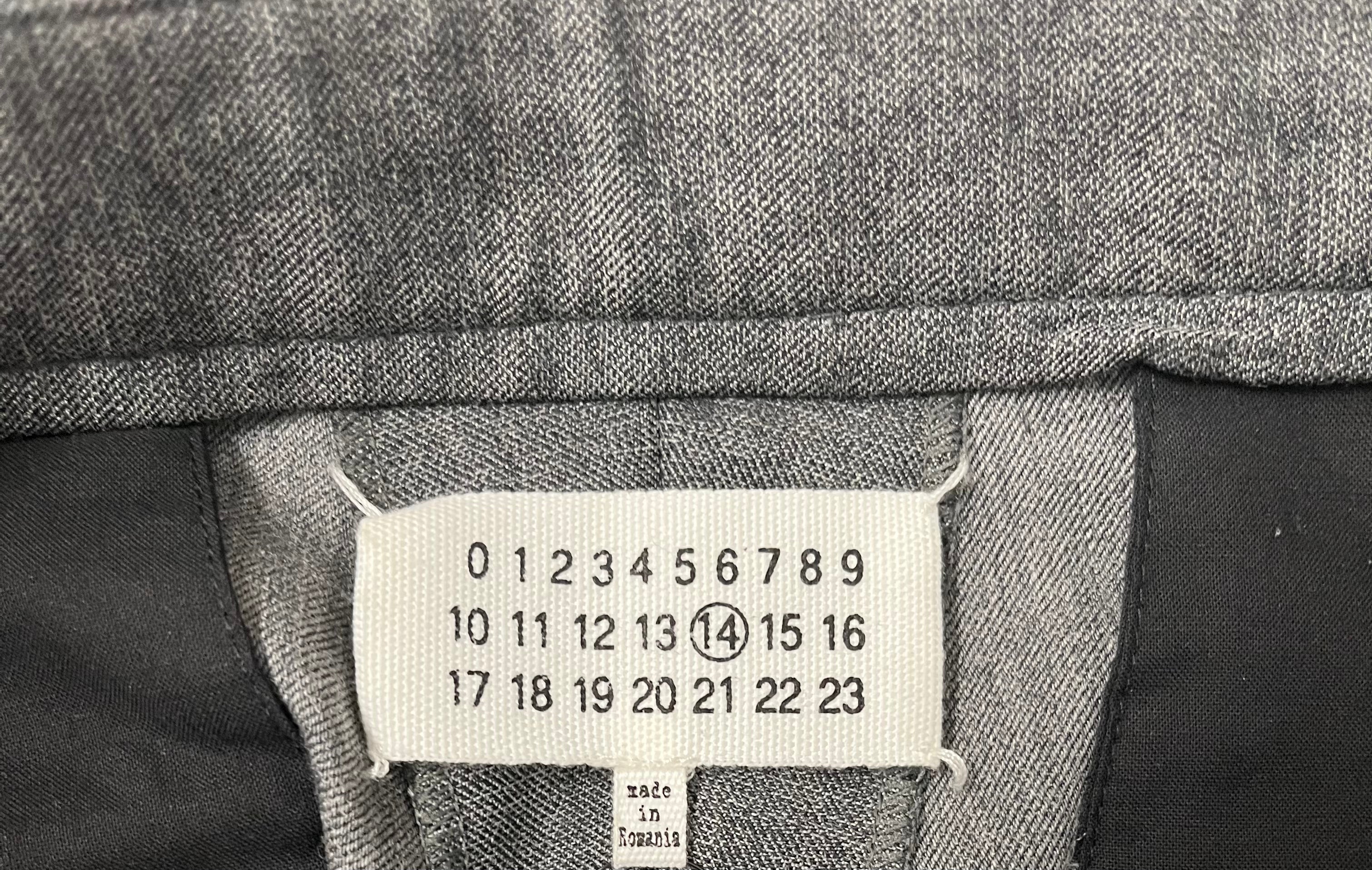 Maison Margiela/Slacks/54/Cotton/GRY/DRAWSTRING SLACKS view 3