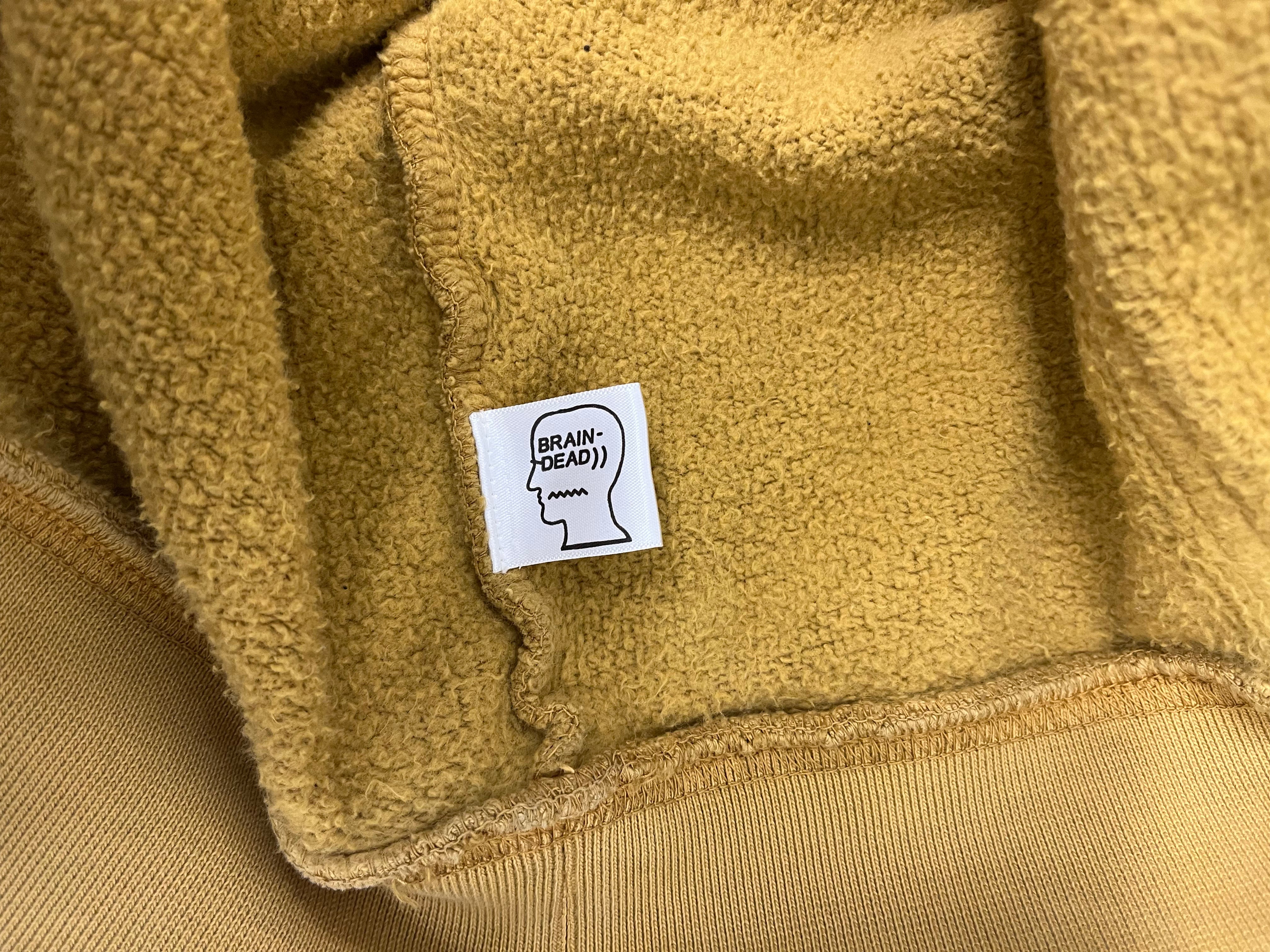 Brain Dead/Hoodie/XL/Cotton/YEL/Life Sciences view 4