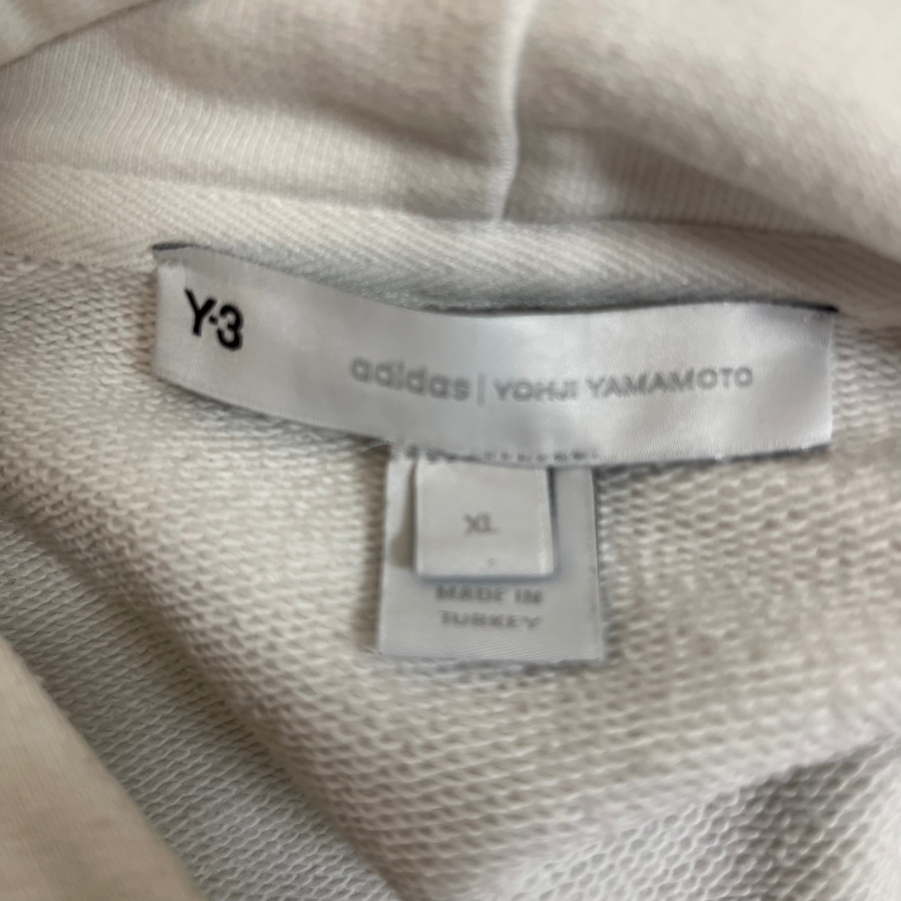 Y-3/Hoodie/XL/Cotton/WHT/ view 3