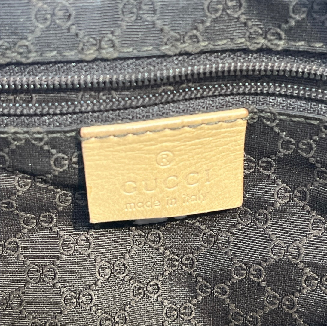 GUCCI/Hand Bag/Leather/BEG/TURN LOCK HANDBAG view 5