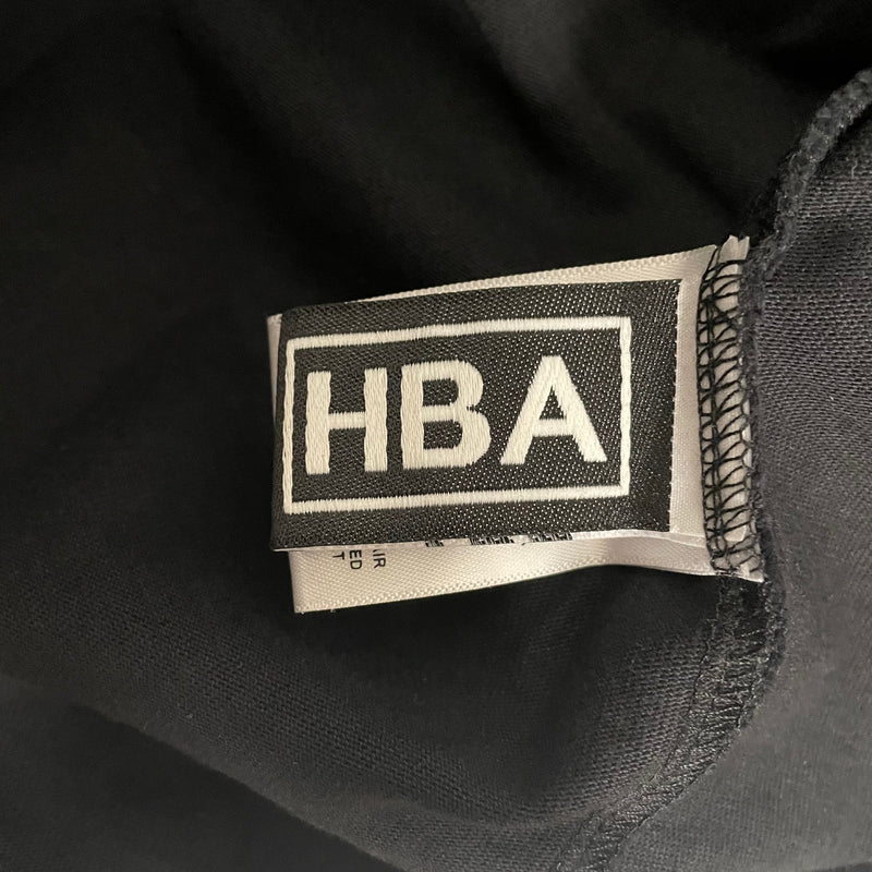 HOOD BY AIR./LS T-Shirt/L/Cotton/BLK/COMPASS GRAPHIC