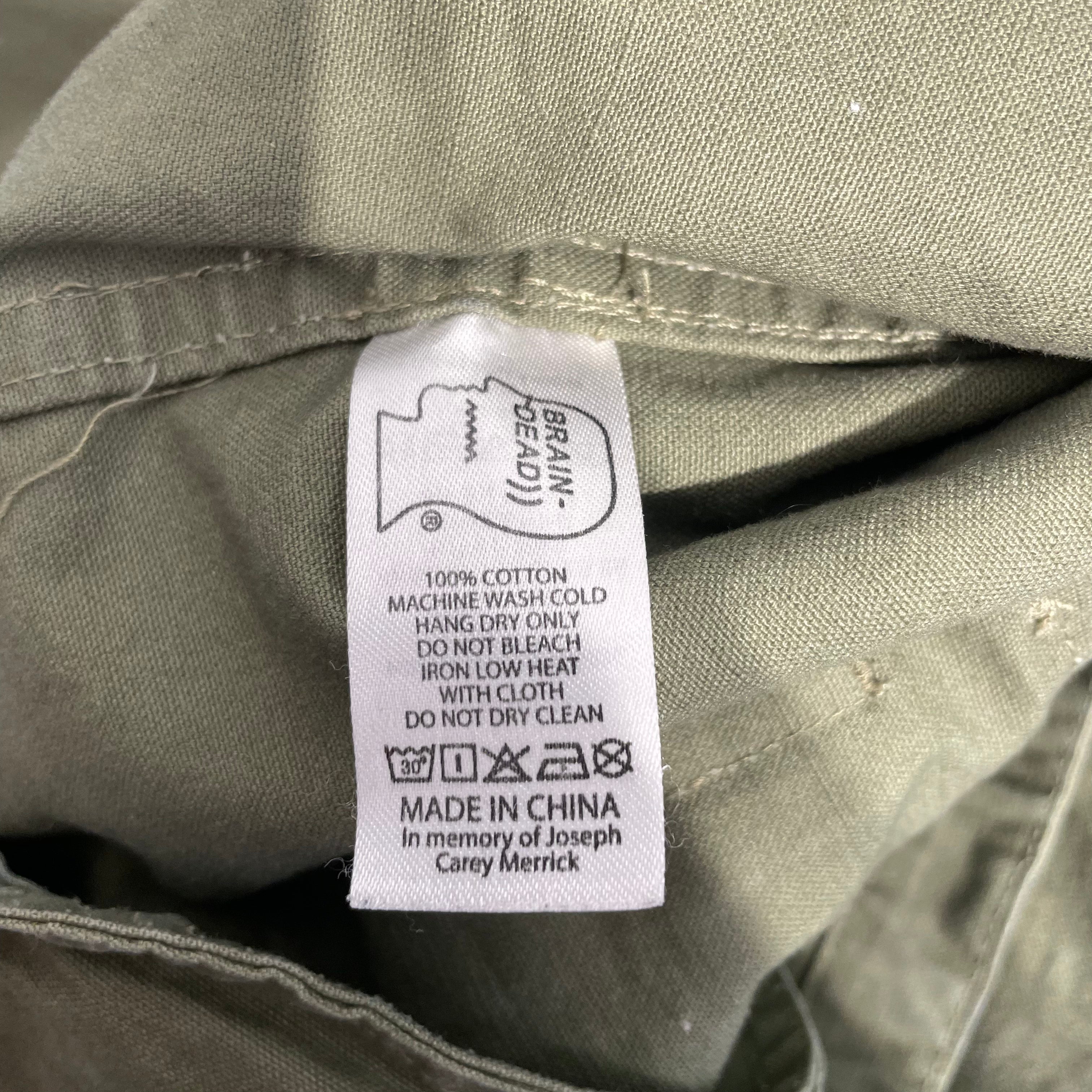 BRAIN DEAD/Windbreaker/S/Cotton/BEG/MILITARY SHIRT JACKET view 5