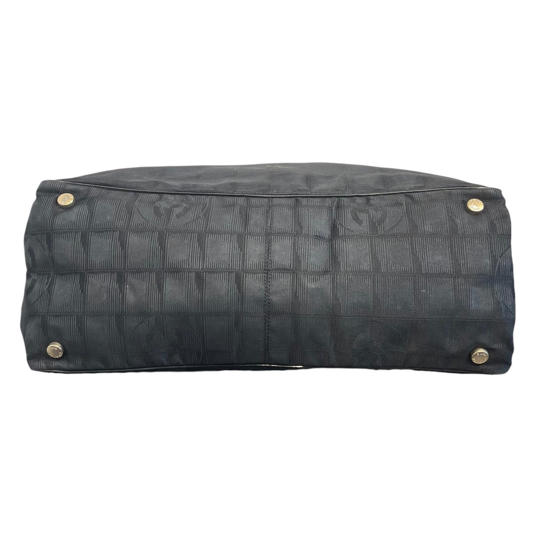 CHANEL/Tote Bag/Nylon/BLK/travel ligne tote view 3