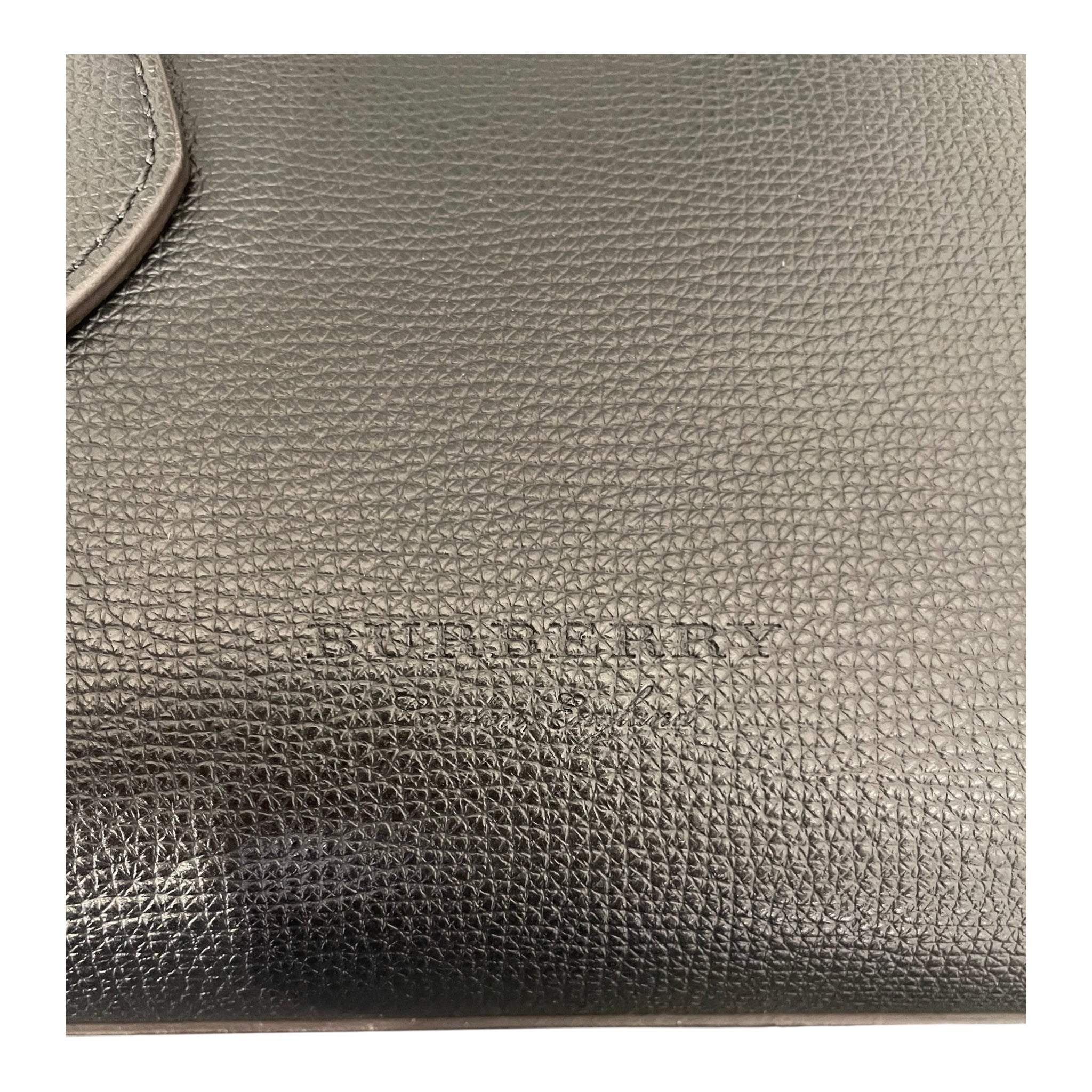 BURBERRY LONDON/Hand Bag/Leather/BLK/plaid interior reversible view 4