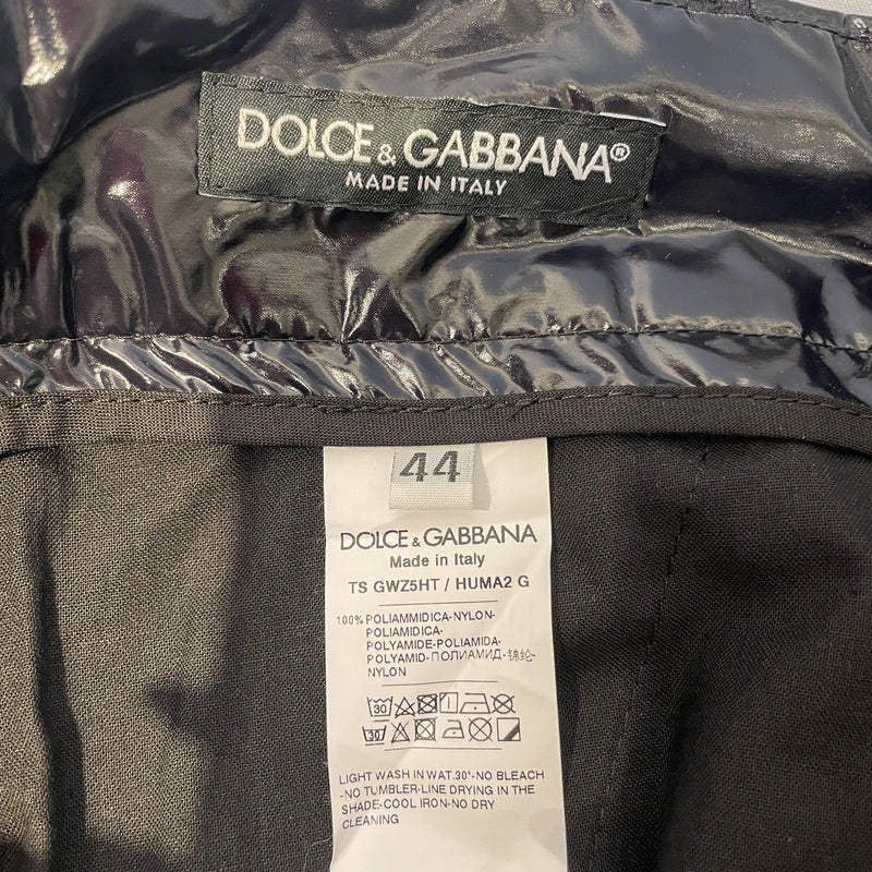 DOLCE&GABBANA/Straight Pants/44/BLK/VINYL