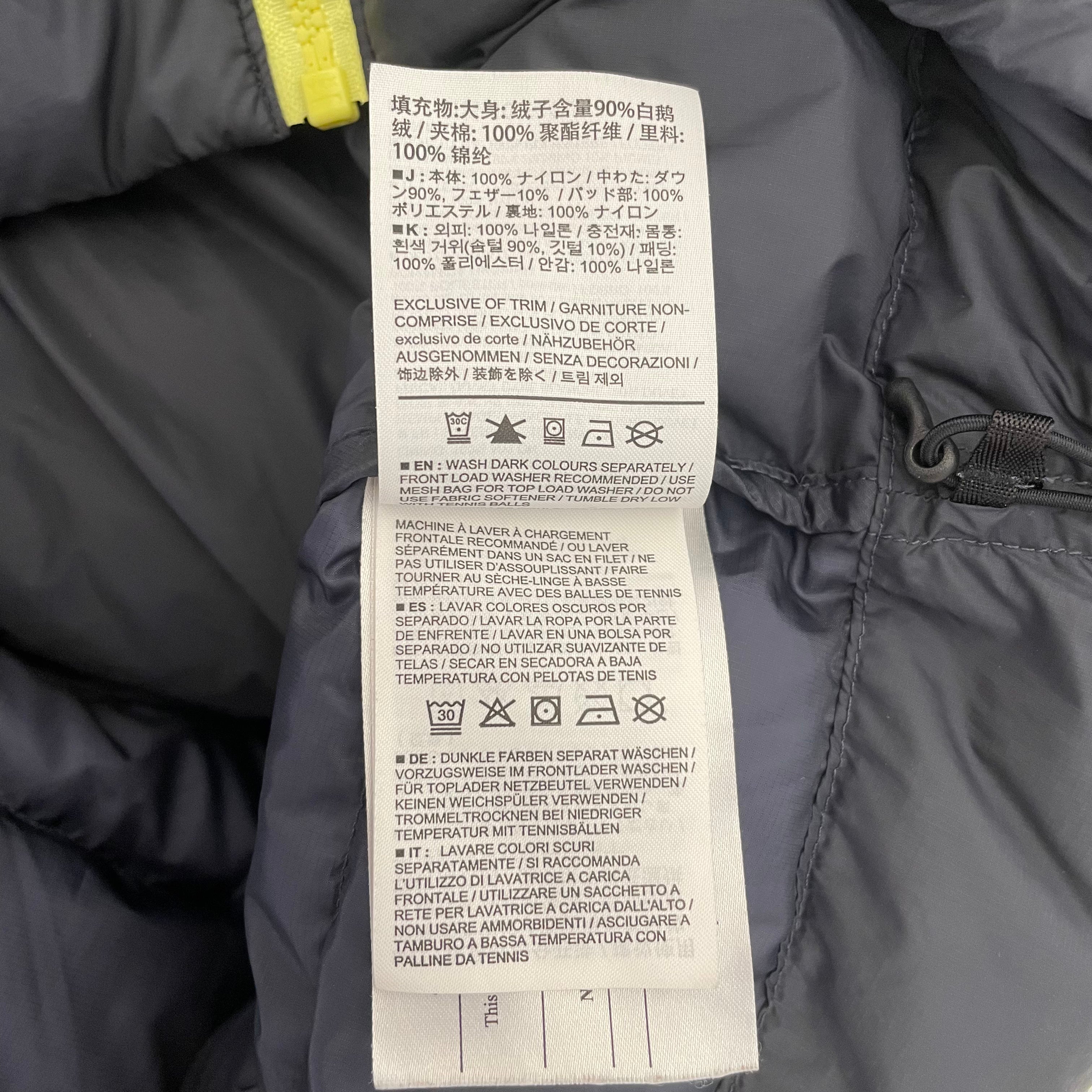 ARC'TERYX VEILANCE/Puffer Jkt/S/Polyester/NVY/NEON YELLOW ZIPPER view 4