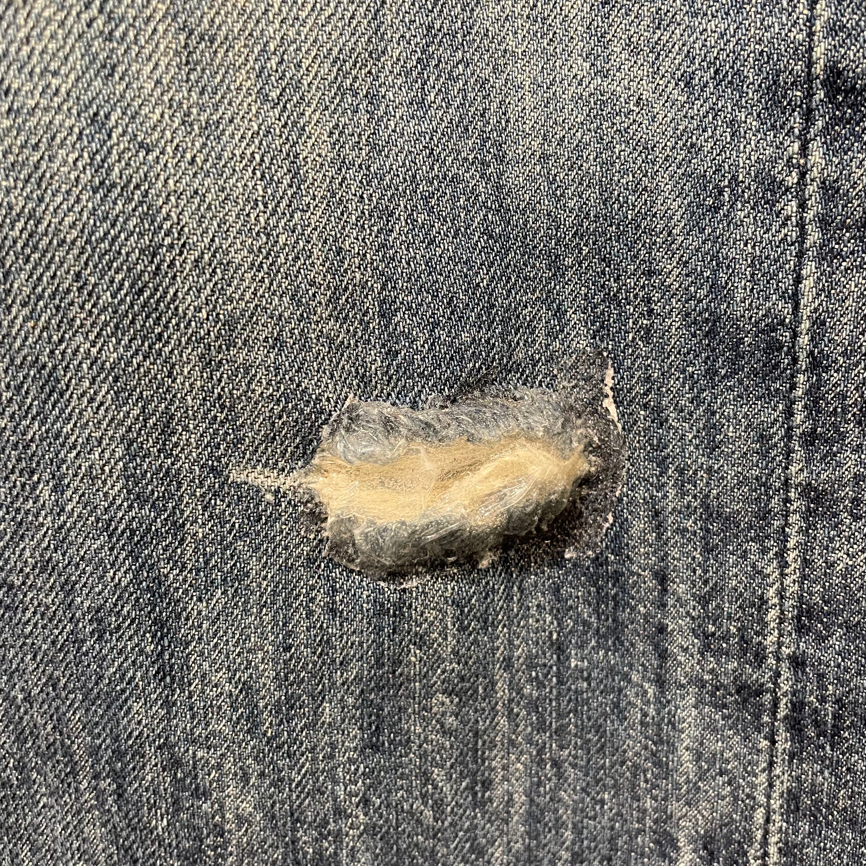 OUR LEGACY/Bottoms/26/Stripe/Denim/BLU/rubber repair view 4