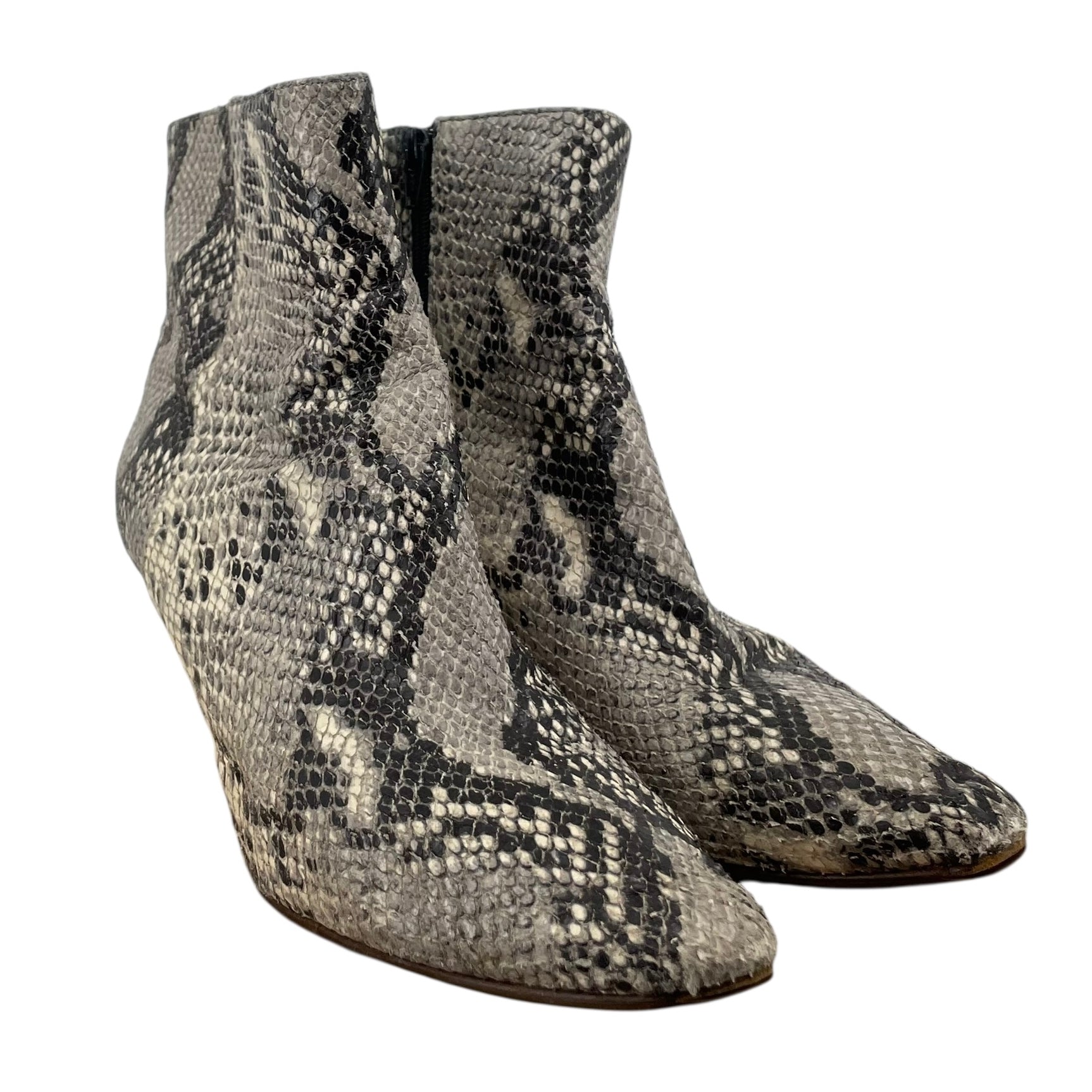 VETEMENTS/Heels/EU 41/Animal Pattern/WHT/V-Tip/snake skin view 1