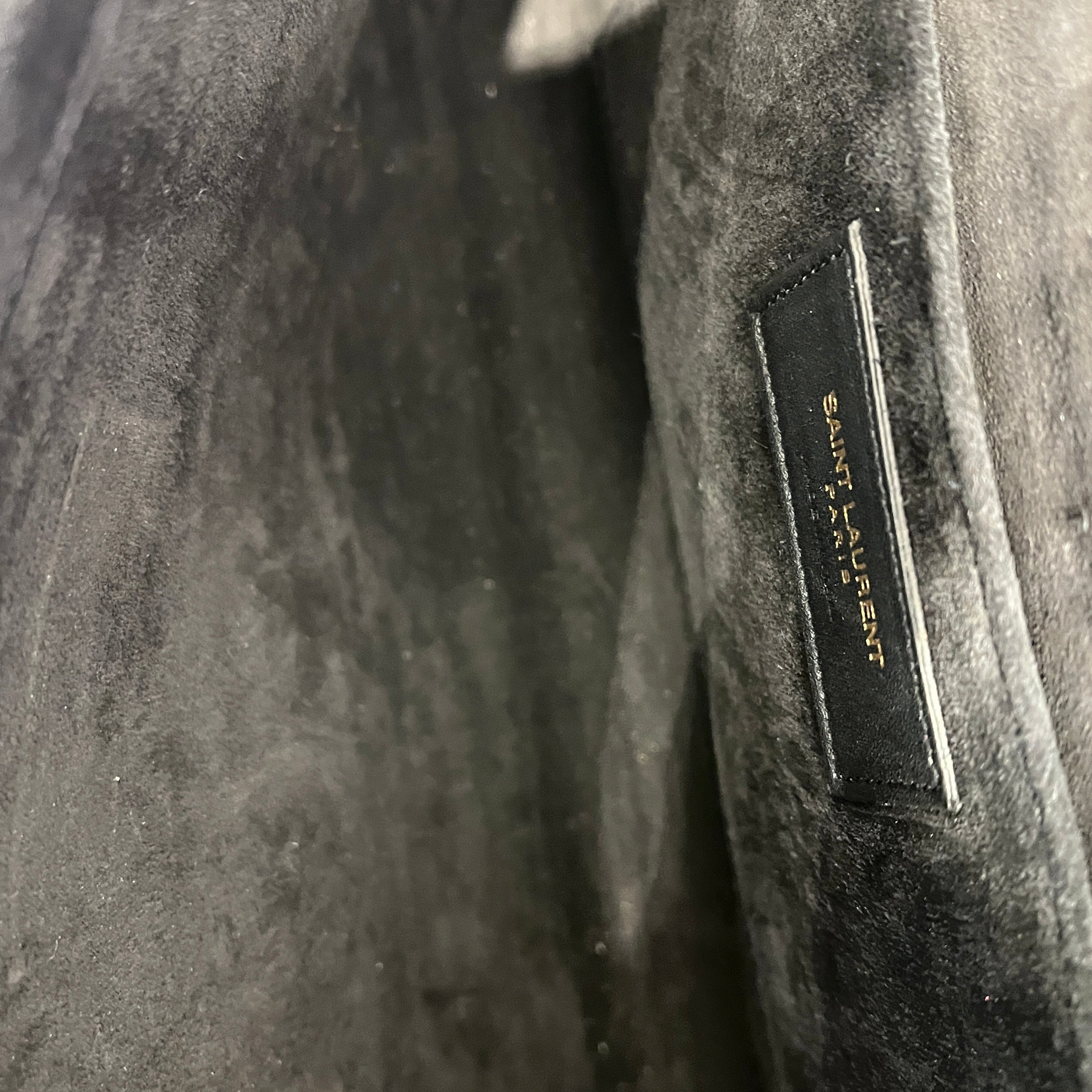YVES SAINT LAURENT/Clutch Bag/Leather/BLK/Y-LIGNE view 4