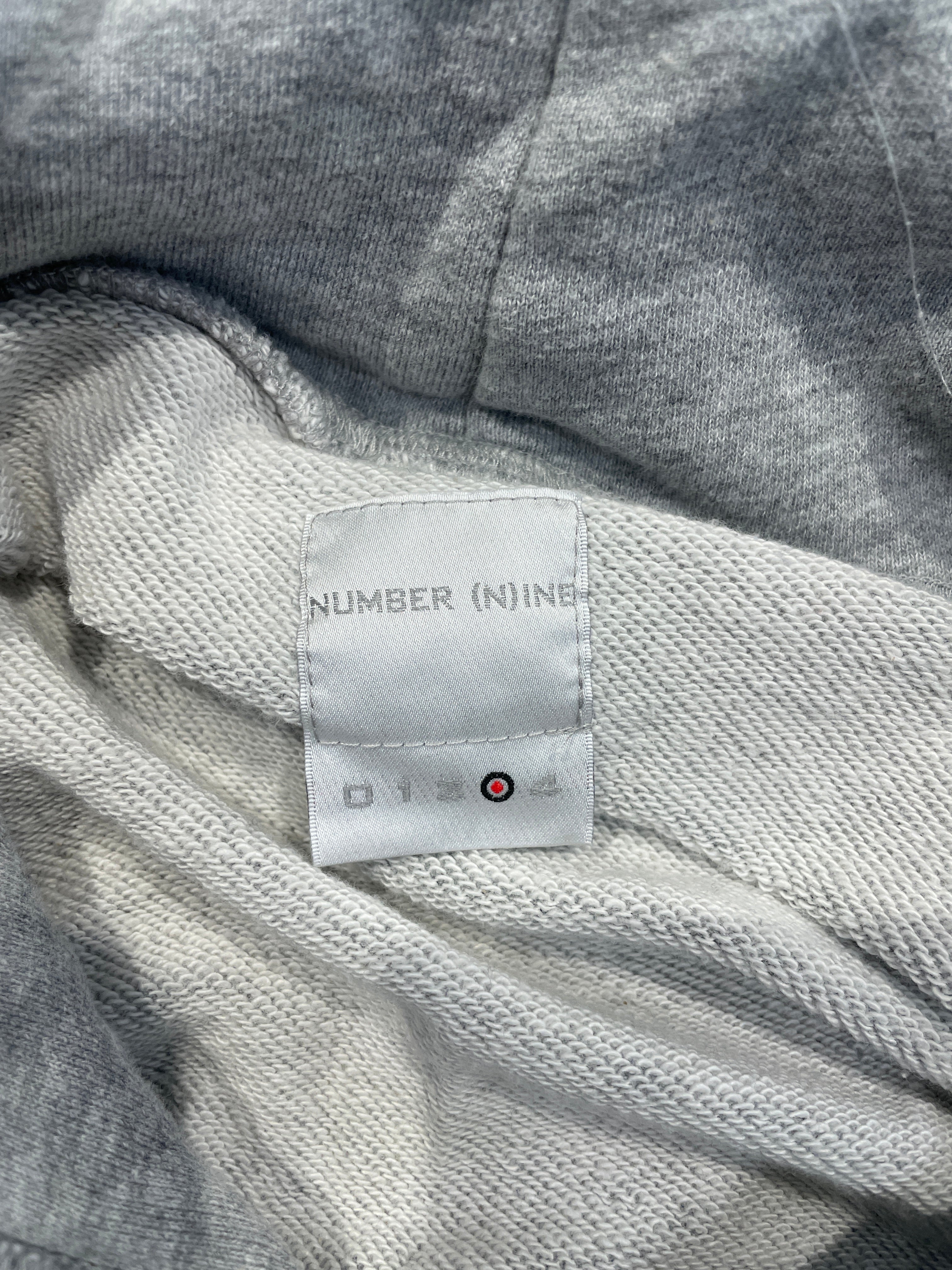 NUMBER (N)INE/Hoodie/XL/Cotton/GRY/Lion BLK Logo view 3