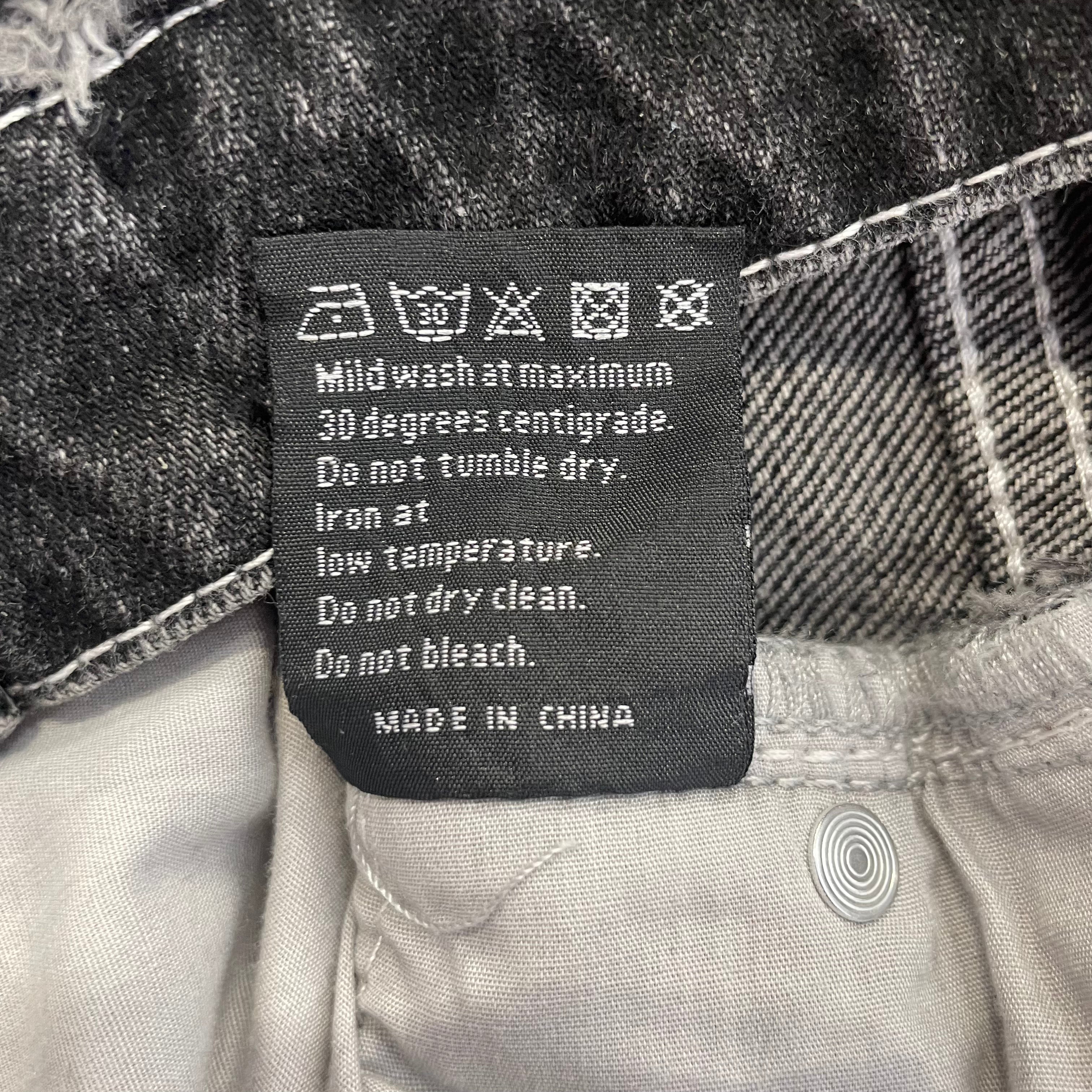 WHO DECIDES WAR/Straight Pants/34/Cotton/BLK/All Over Print/Who Decides War 45 Patch view 5