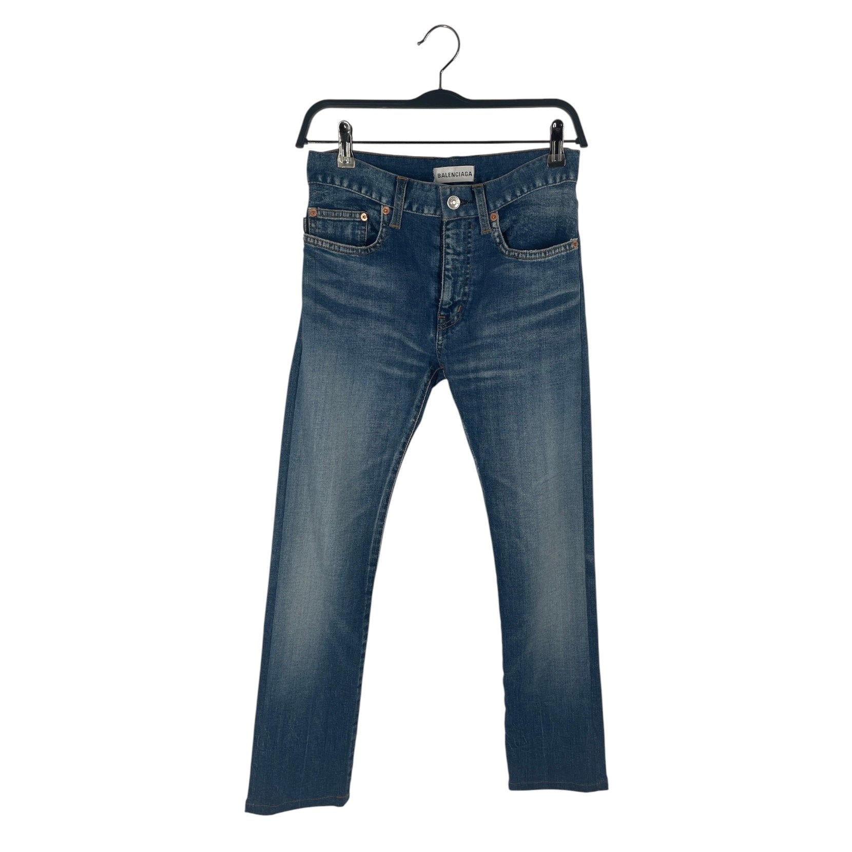 BALENCIAGA/Skinny Pants/24/Denim/BLU/FW17 ACHETYPE REGULAR BLUE view 1