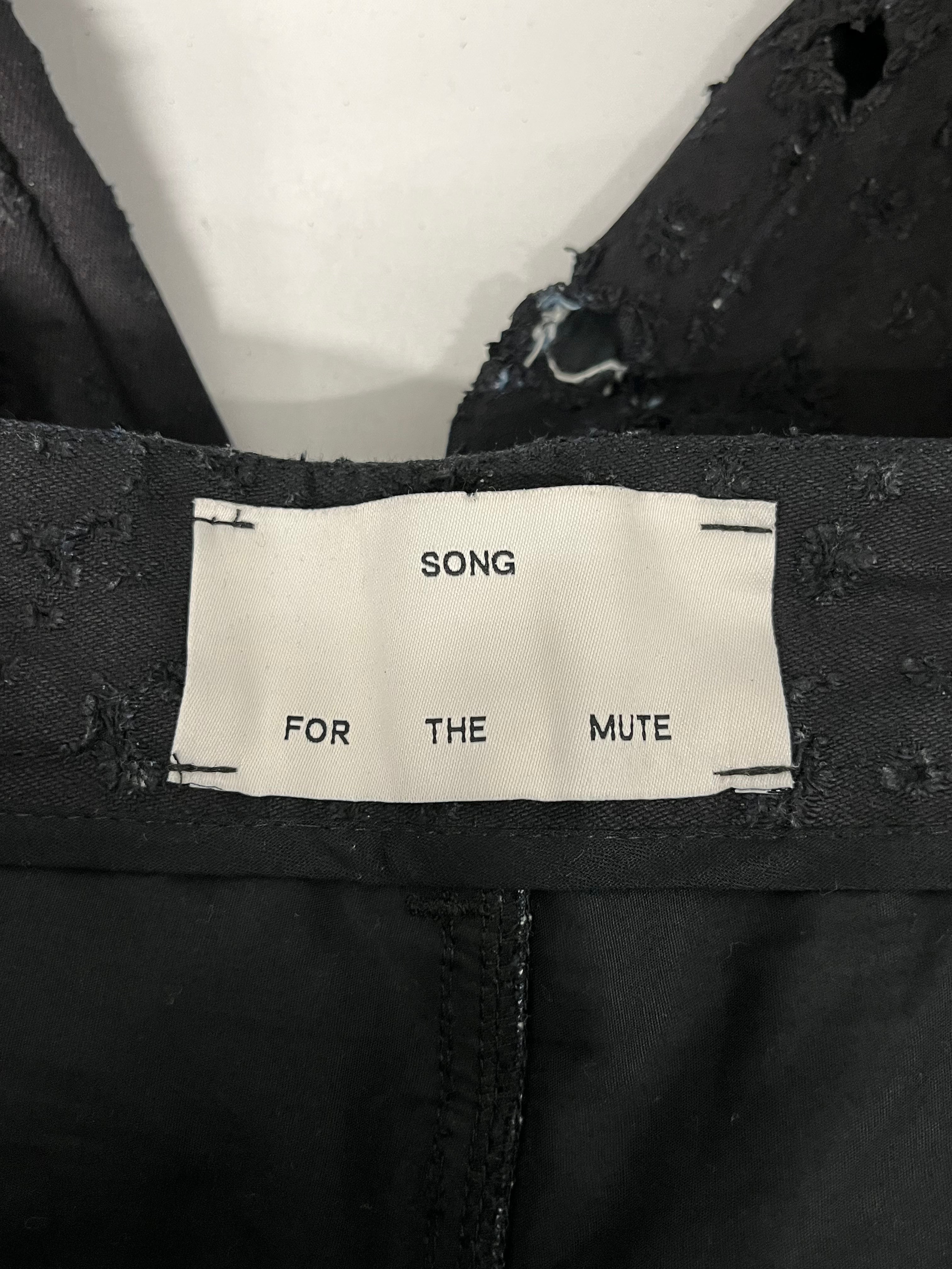 SONG FOR THE MUTE/Pants/50/Denim/BLK/BULLET HOLE DENIM view 3