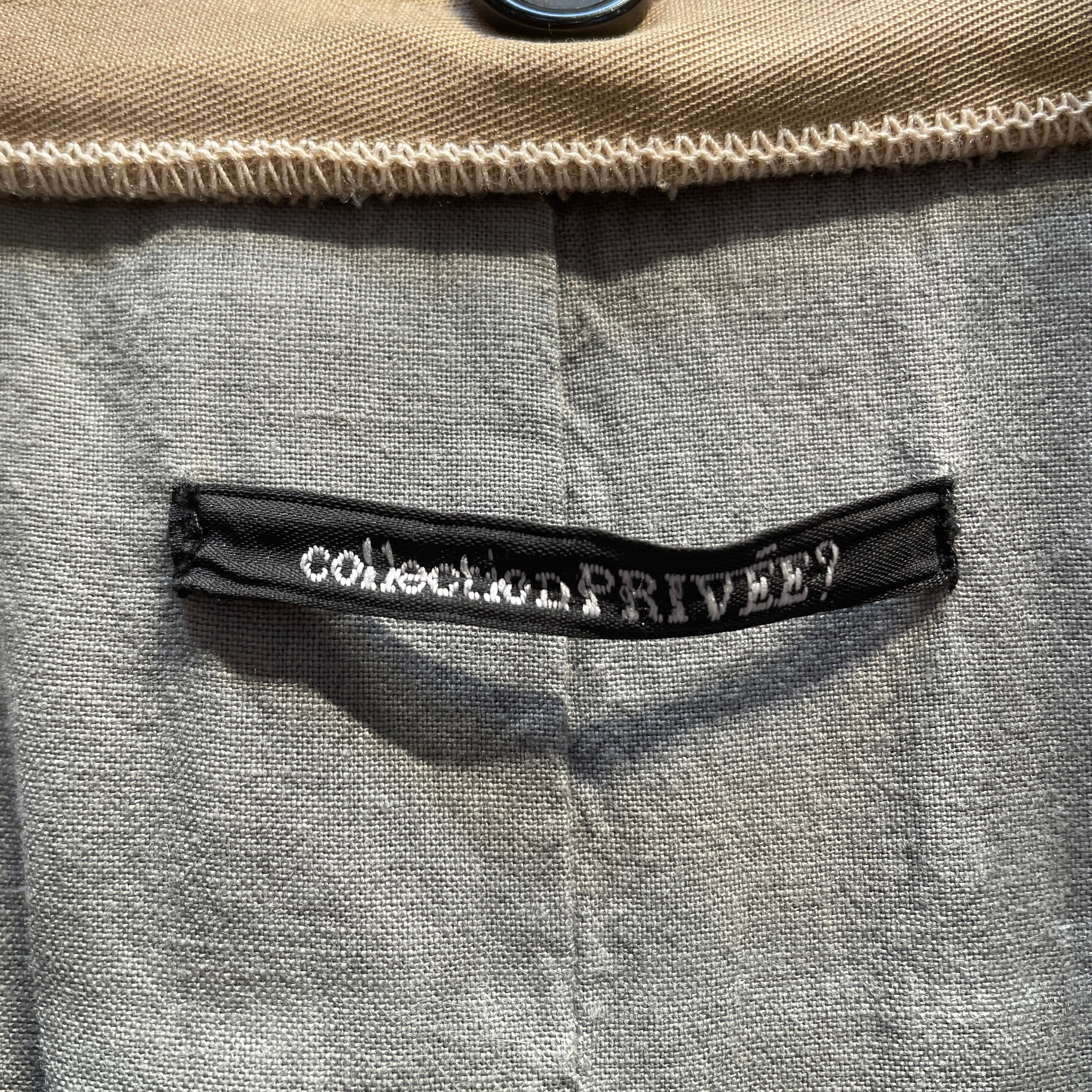 collection PRIVEE?/Trench Coat/50/Leather/BLK/ view 3
