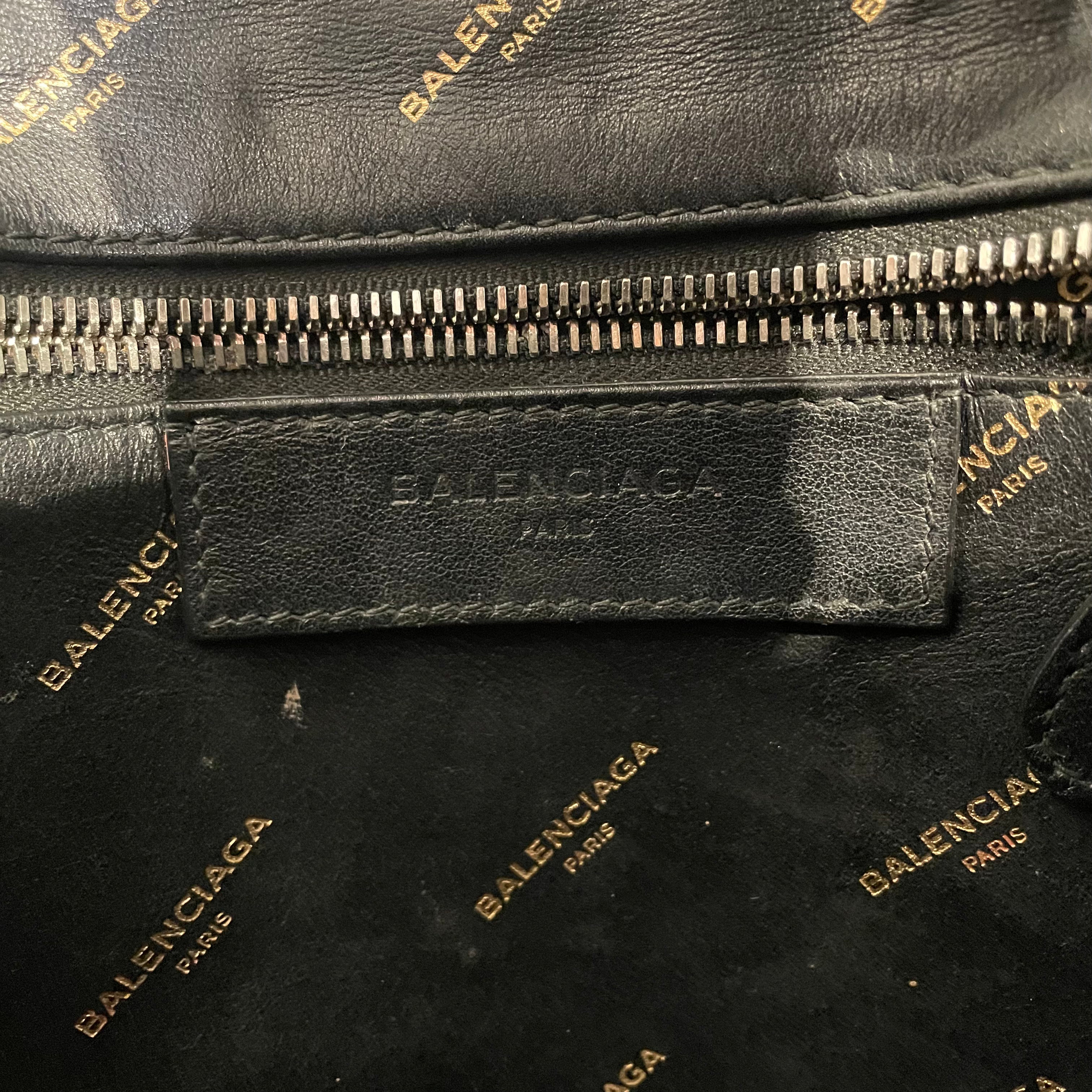 BALENCIAGA/Hand Bag/Monogram/Leather/BLK/GLD MONOGRAM view 4