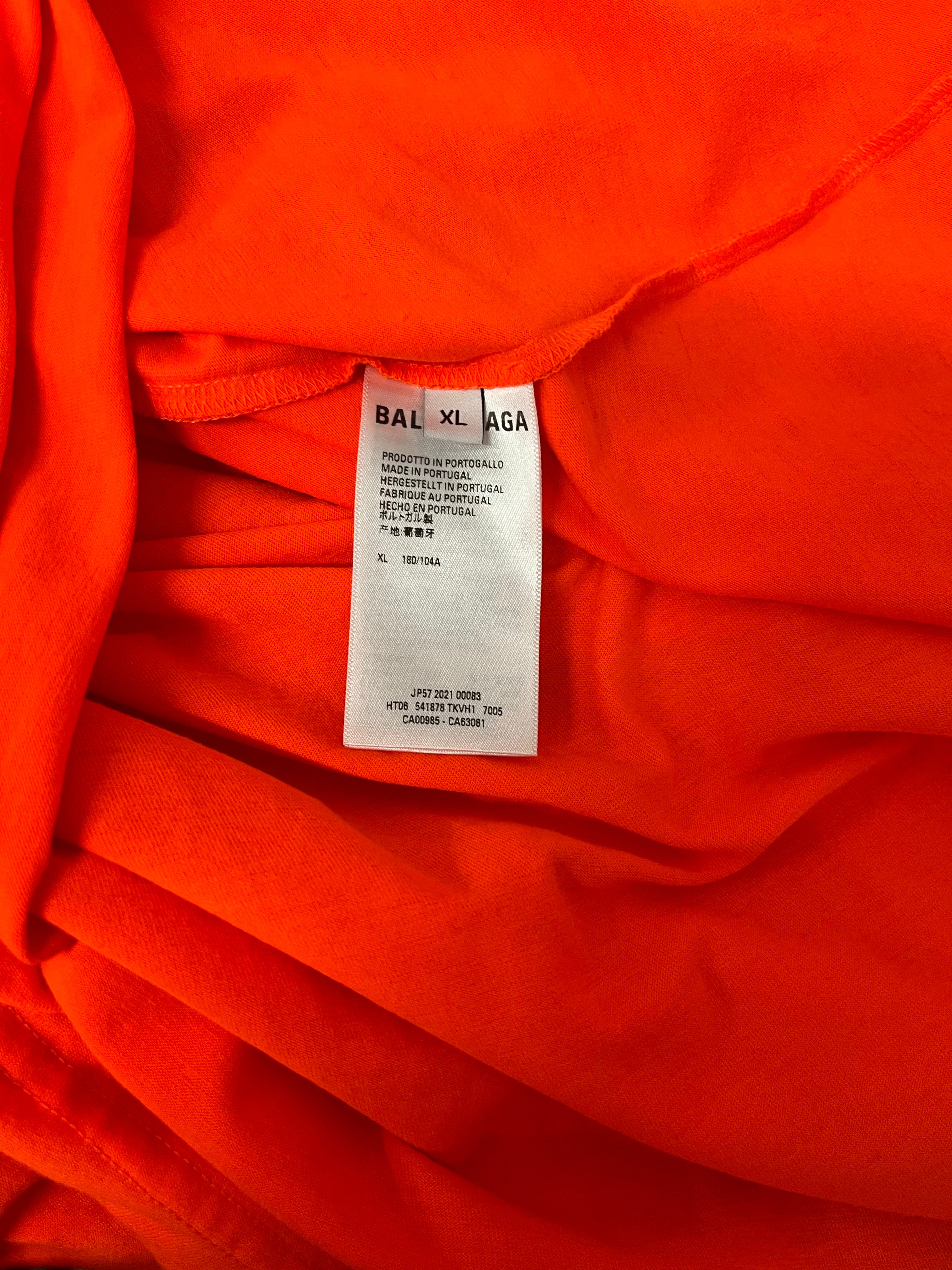 BALENCIAGA/LS T-Shirt/XL/Cotton/ORN/BALENCIAGA ON CHEST view 4