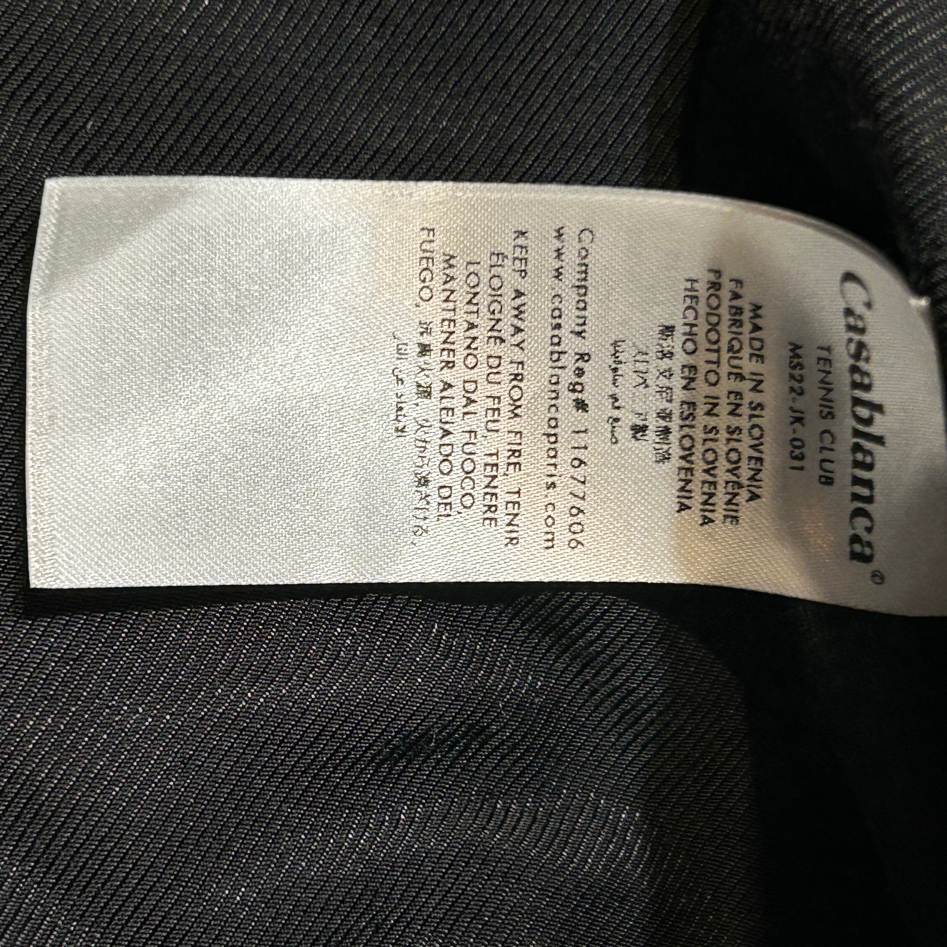 CASABLANCA/Jacket/M/Silk/BLK/Glasses Man Embroidery view 4
