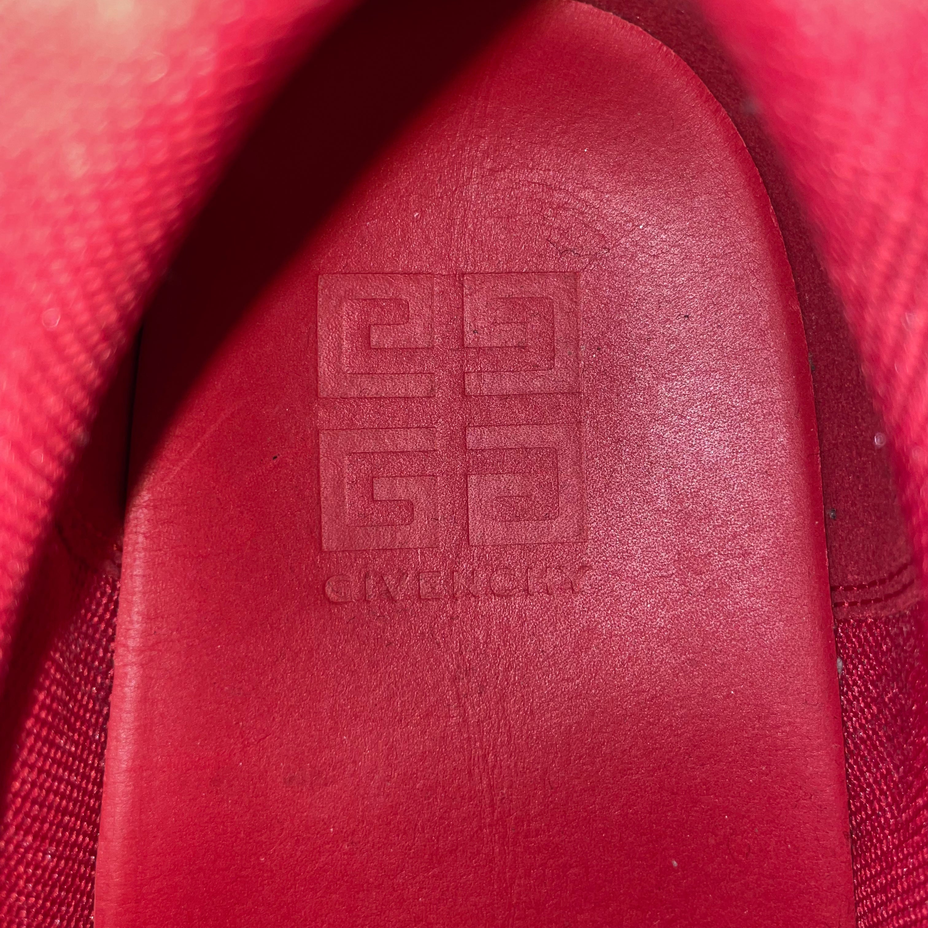 GIVENCHY/Low-Sneakers/US 13/Nylon/RED/Givenchy G4 Low Top view 3
