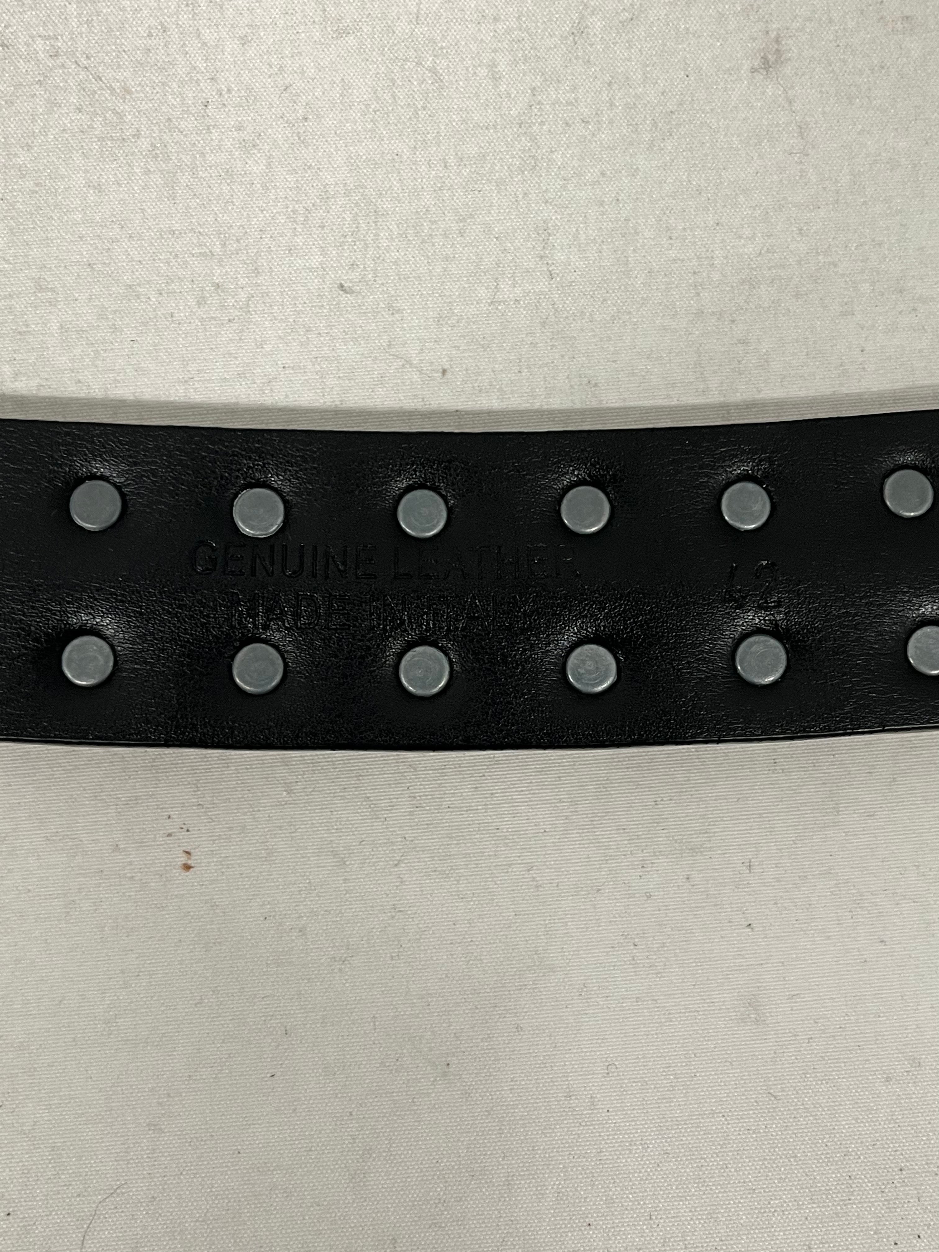 MOSCHINO/Belt/Leather/BLK/L's/LARGE PYRAMID STUDDED view 4