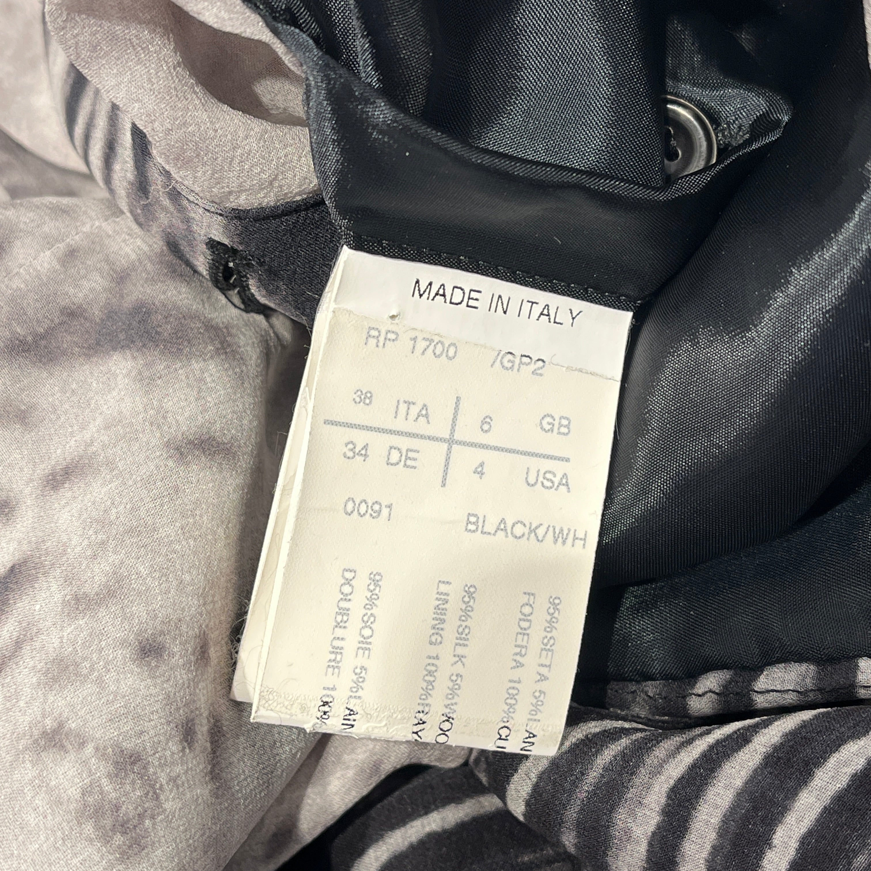 Rick Owens/LS Blouse/S/M/Graphic/Silk/GRY/SILK ASYMM BLOUSE view 6