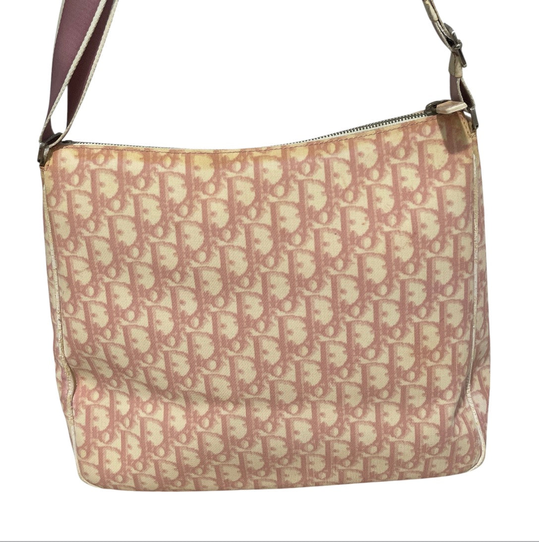 Christian Dior/Cross Body Bag/Monogram/Cotton/PNK/No.2 Trotter Messenger view 4