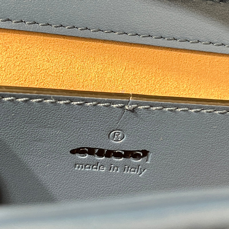 GUCCI/Bag/OS/Leather/BLU/GG MARMONT SHOULDER/