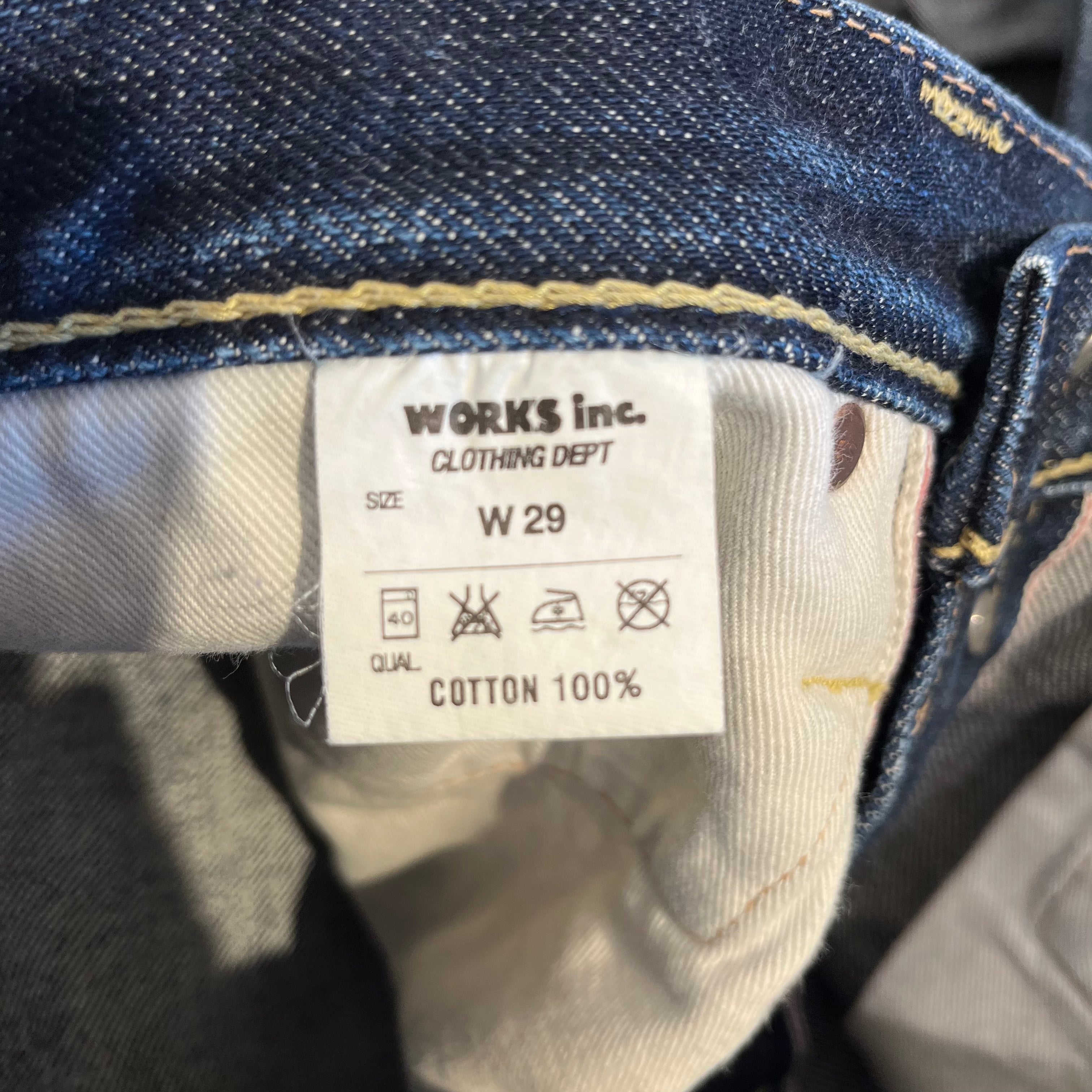 IRON HEART/Straight Pants/29/Denim/IDG/button fly/selvedge/W29 view 4