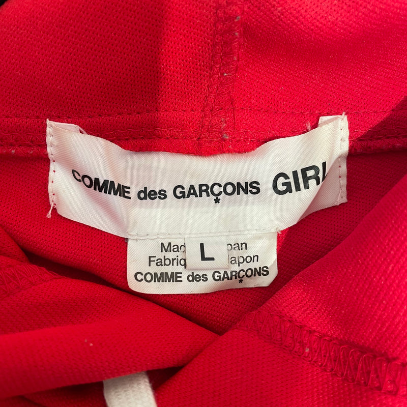 COMME des GARCONS GIRL/Hoodie/L/Cotton/RED/