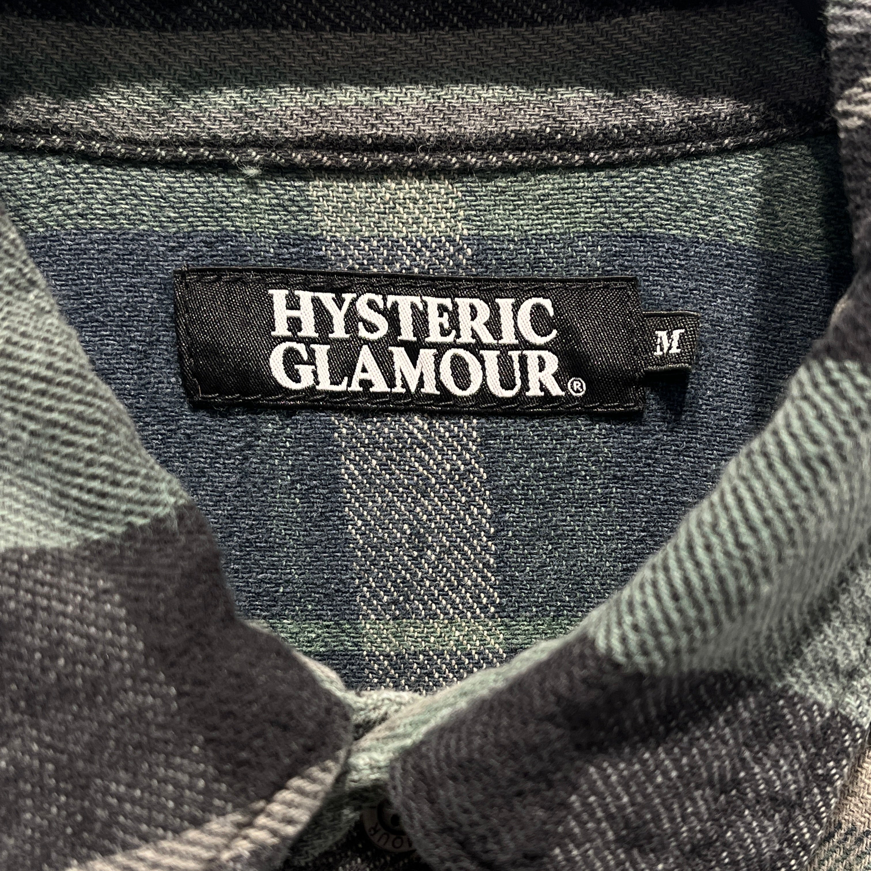 HYSTERIC GLAMOUR/Flannel Shirt/M/Cotton/MLT/Western/Plaid/Sexy Lady Blue/Green Button Up view 3