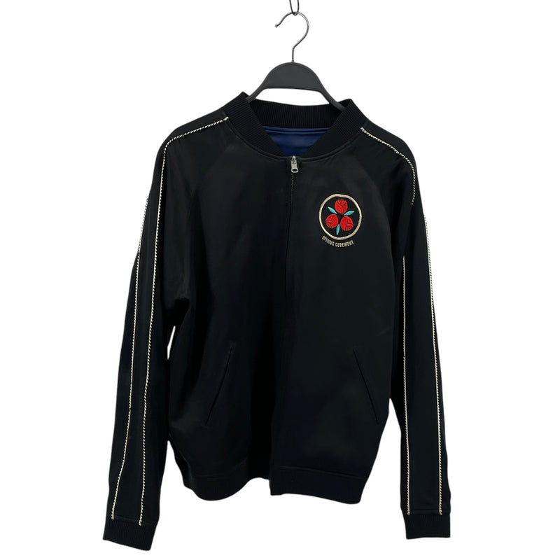 OPENING CEREMONY/Jacket/S/Silk/MLT/REVERSIBLE BLU/GRN TO BLK