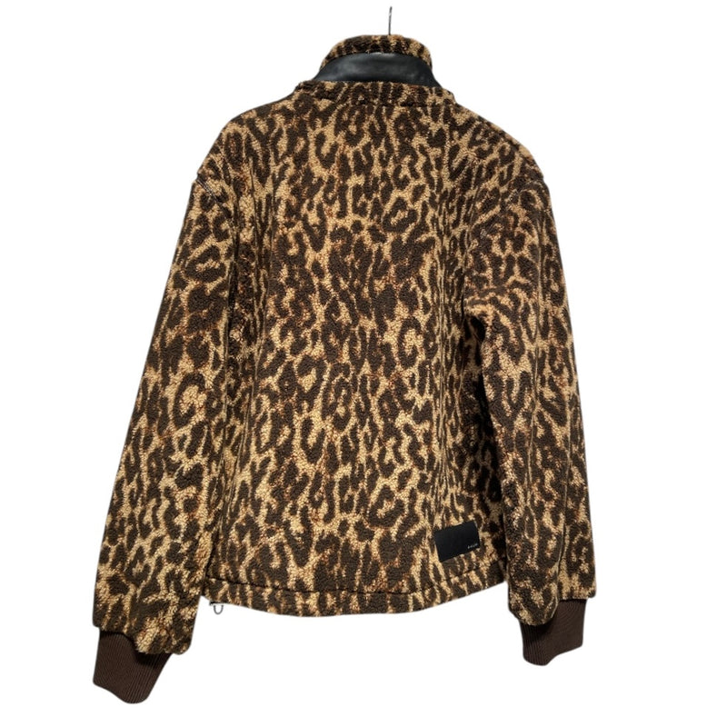 AMIRI/Fleece Jkt/M/Cotton/BRW/Animal Pattern/CHEETA