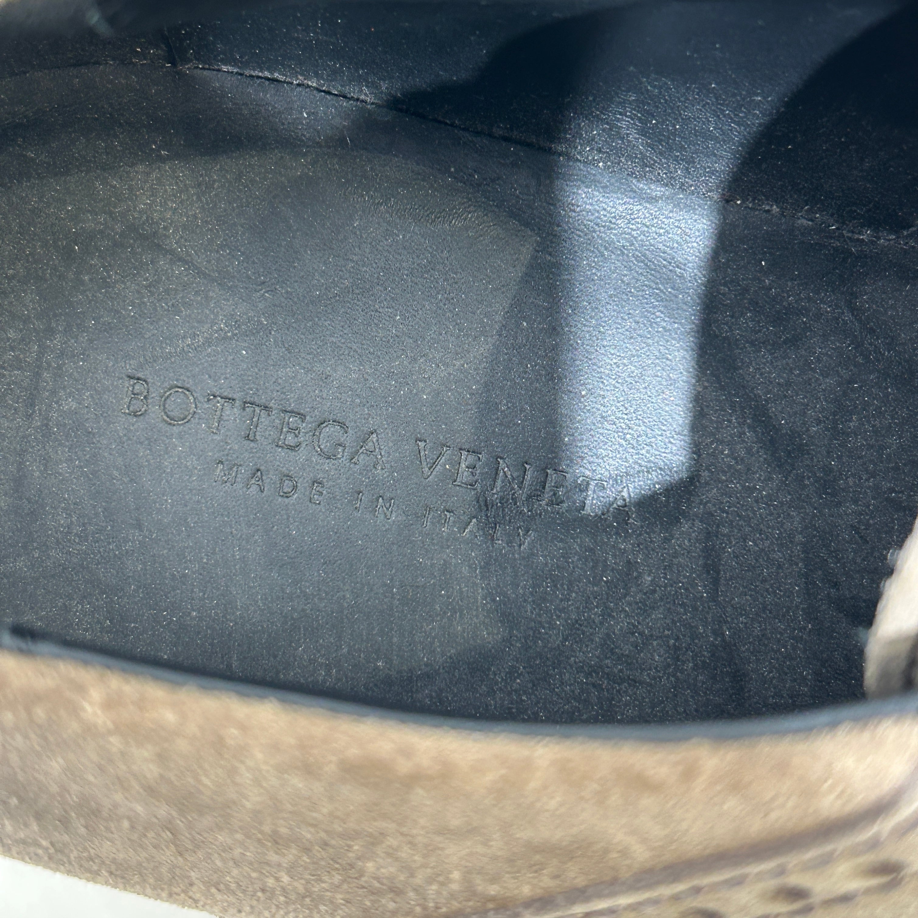 BOTTEGA VENETA/Shoes/US 9.5/BRW/DARK OLIVE SUEDE LACE view 3