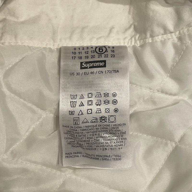 Supreme/MM6/Maison Margiela/Shorts/30/Cotton/WHT/2024 Padded Shorts