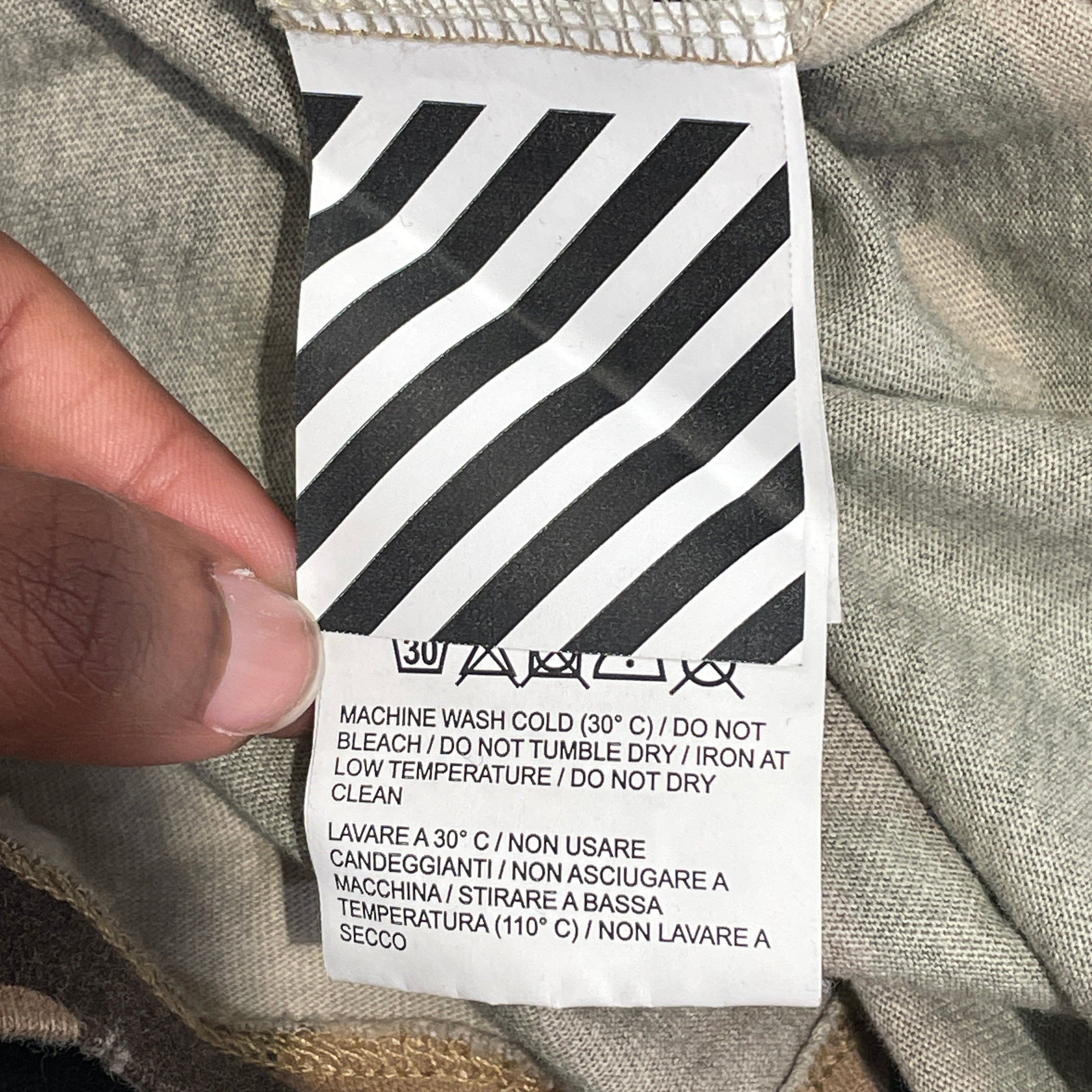 OFF-WHITE/T-Shirt/S/Cotton/MLT/Camouflage/ view 4