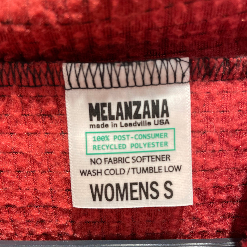 Melanzana/Sweatshirt/S/Polyester/RED/Microgrid V1 Hoodie