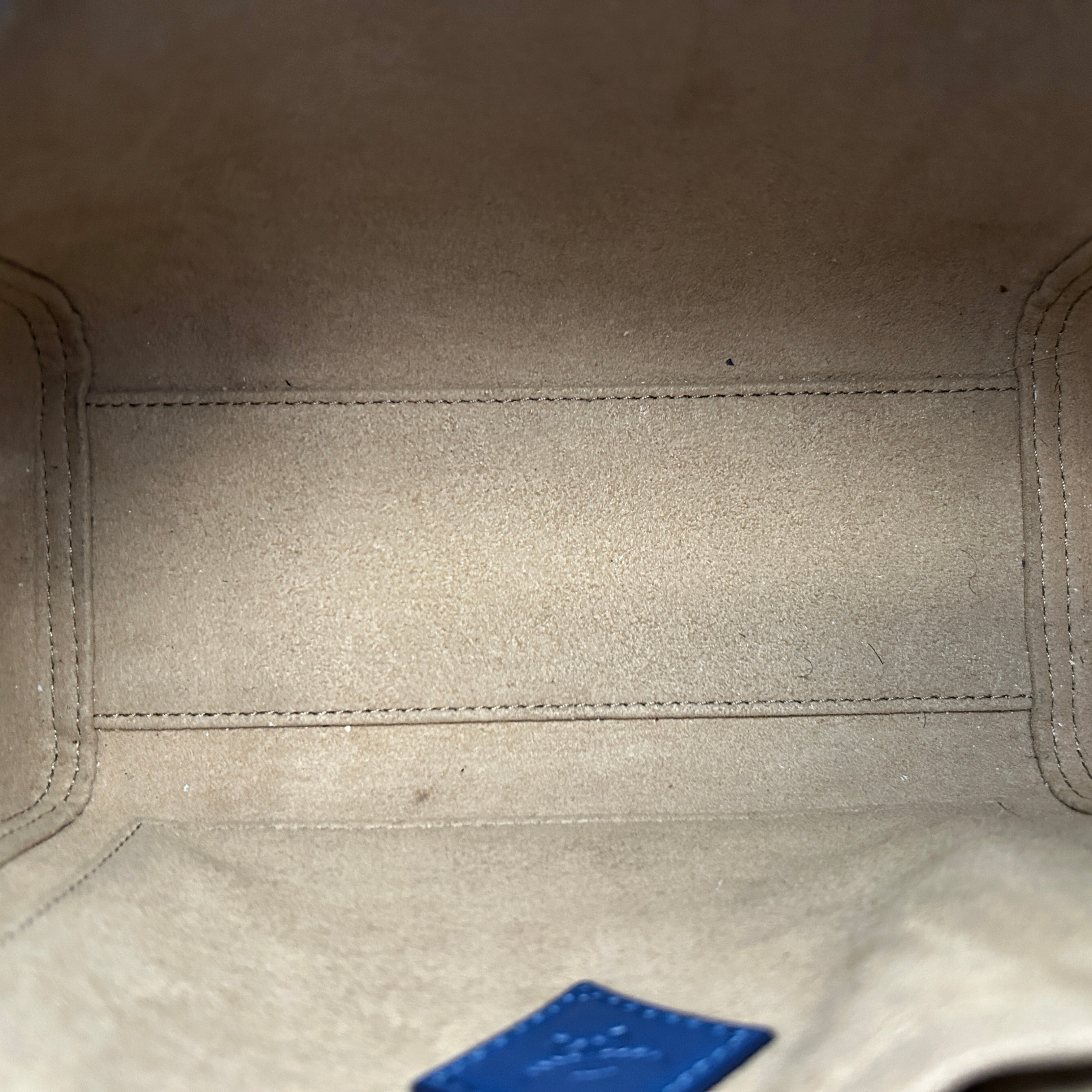 MCM/Tote Bag/Monogram/Leather/BLU/toni mini shopper view 3