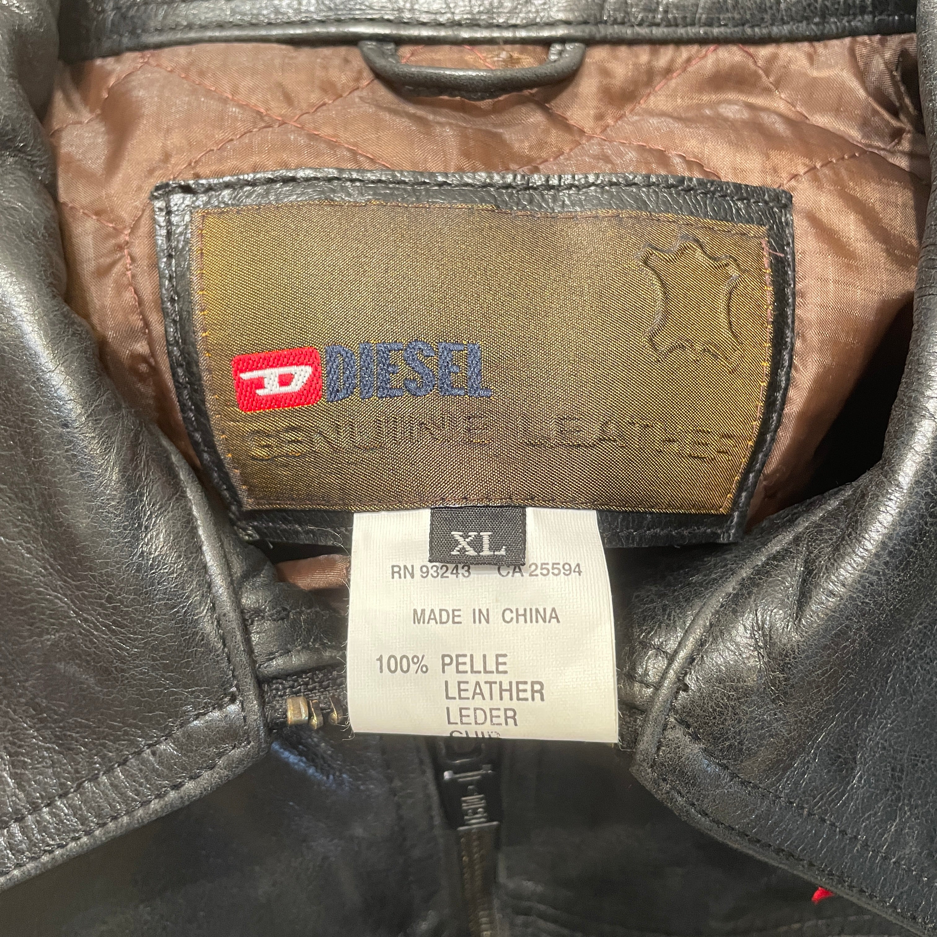 DIESEL/Leather Jkt/XL/Leather/BLK/THE WAY OF THE GUN WAIST PATCH view 3