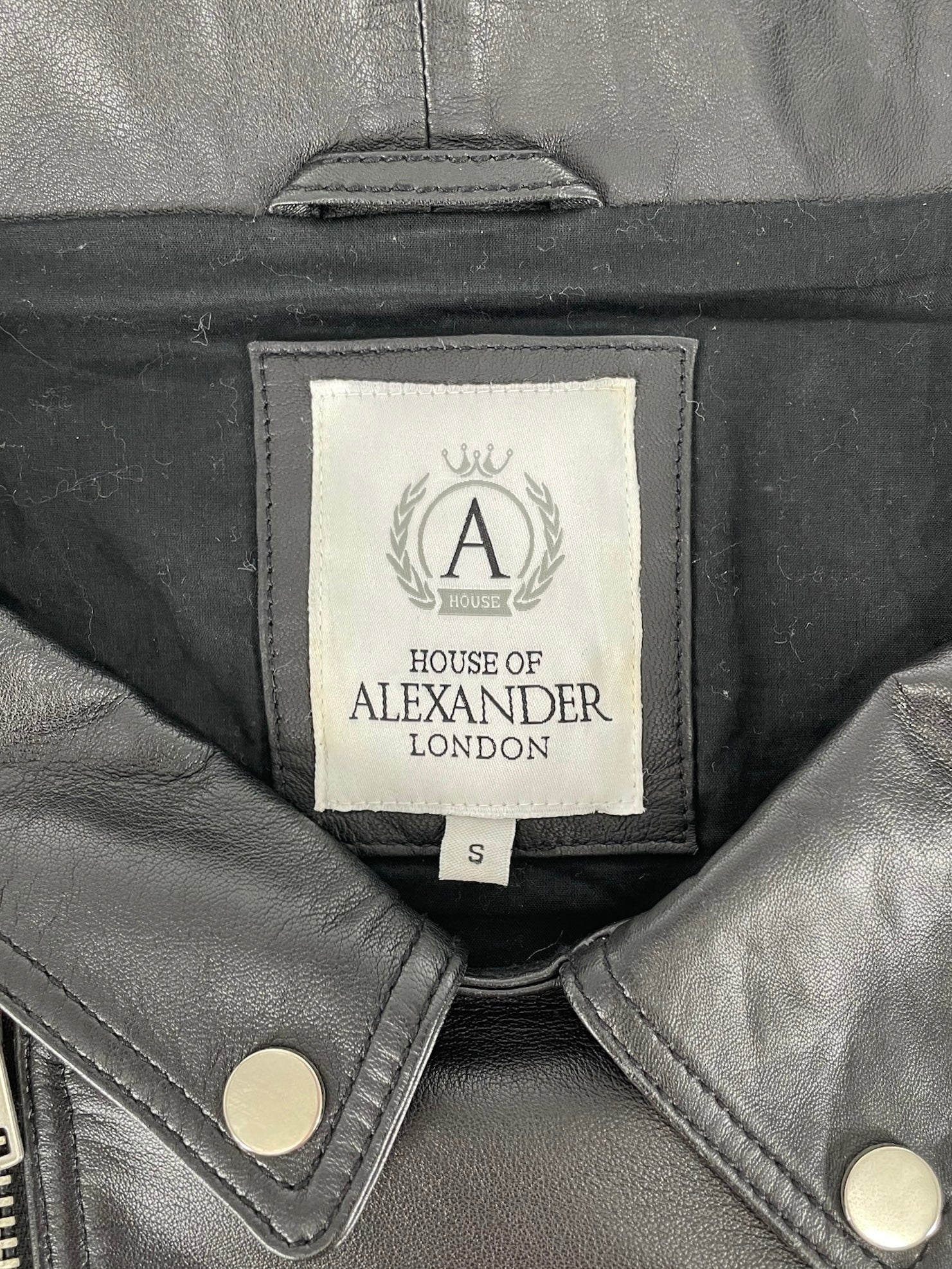 HOUSE OF ALEXANDER LONDON/Leather Jkt/S/Graphic/Leather/BLK/FLORAL BACK EMBROIDERY view 4