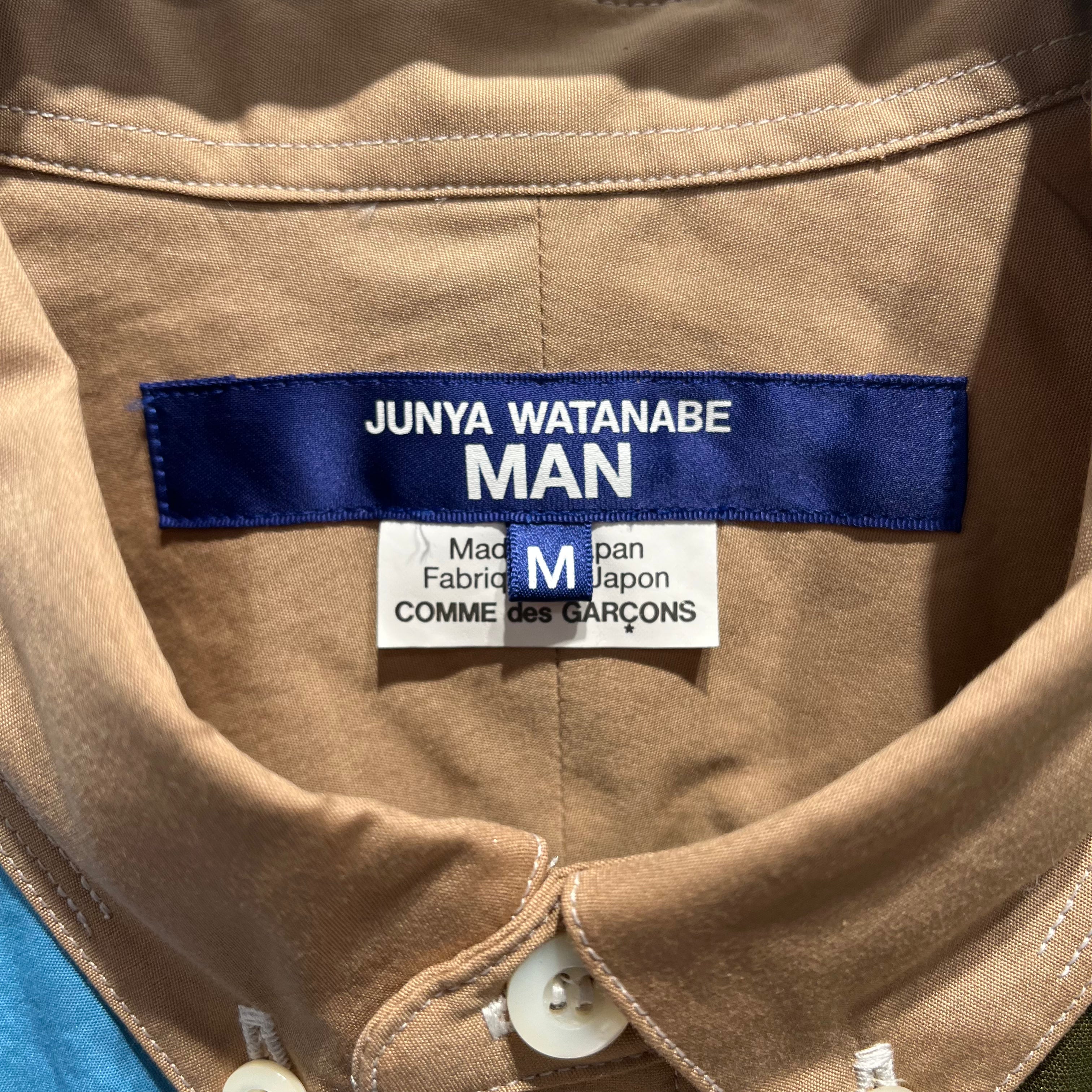 JUNYA WATANABE COMME des GARCONS MAN/SS Shirt/M/Cotton/KHK/All Over Print/patchwork patterns view 3