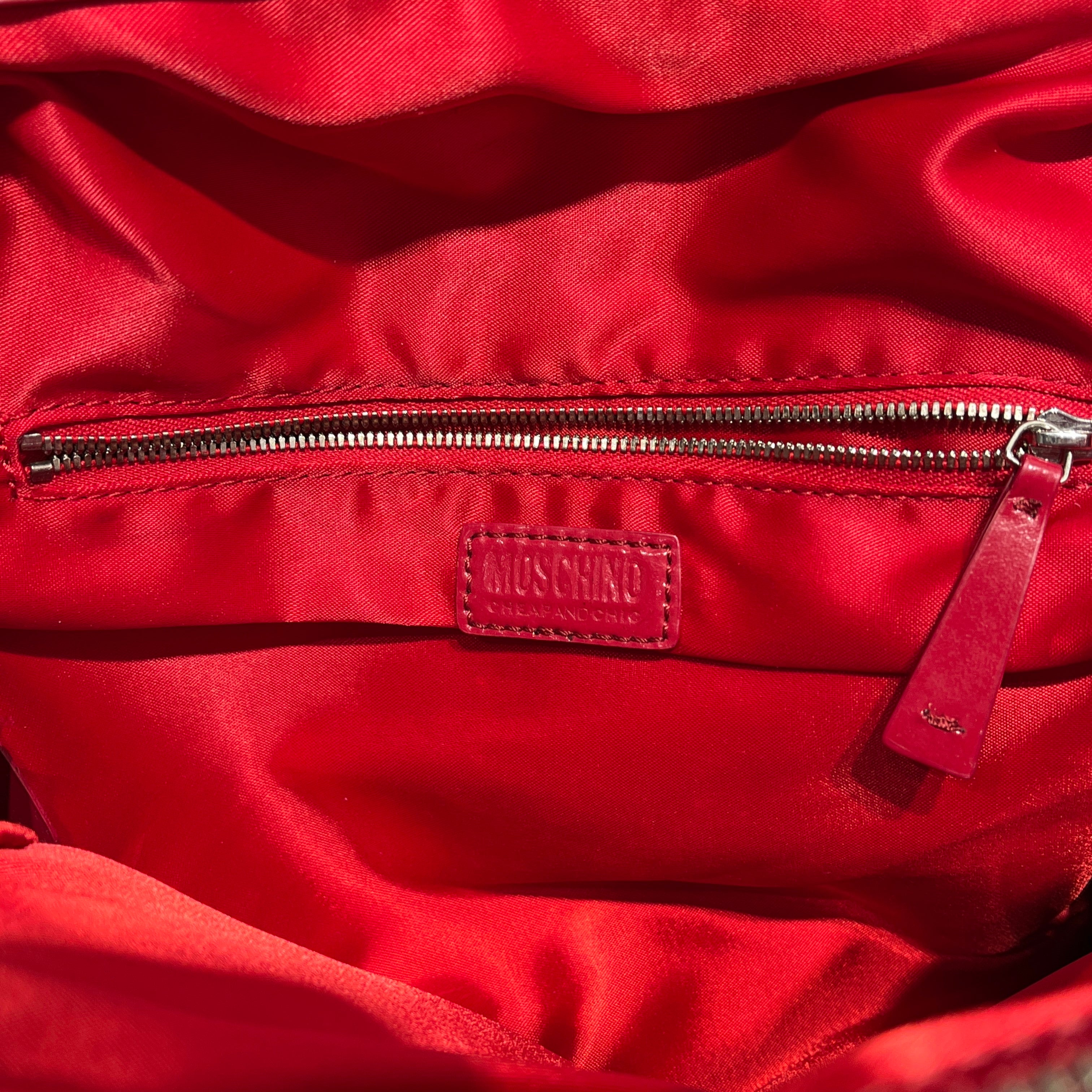 MOSCHINO CHEAP & CHIC/Hand Bag/RED/RUFFLE BUCKLES view 5