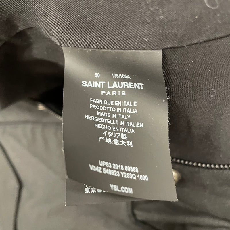 SAINT LAURENT/Mountain Parka/50/Cotton/BLK/2018 PARKA
