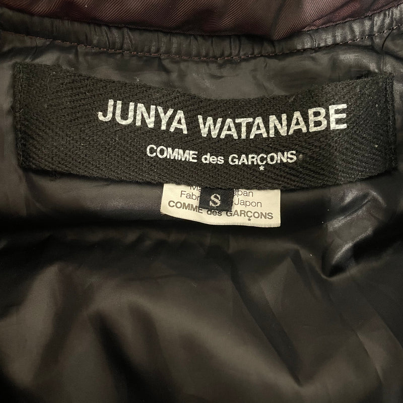 JUNYA WATANABE COMME des GARCONS/Puffer Vest/S/Nylon/BRD/2012 IRIDESCENT BIKER VEST