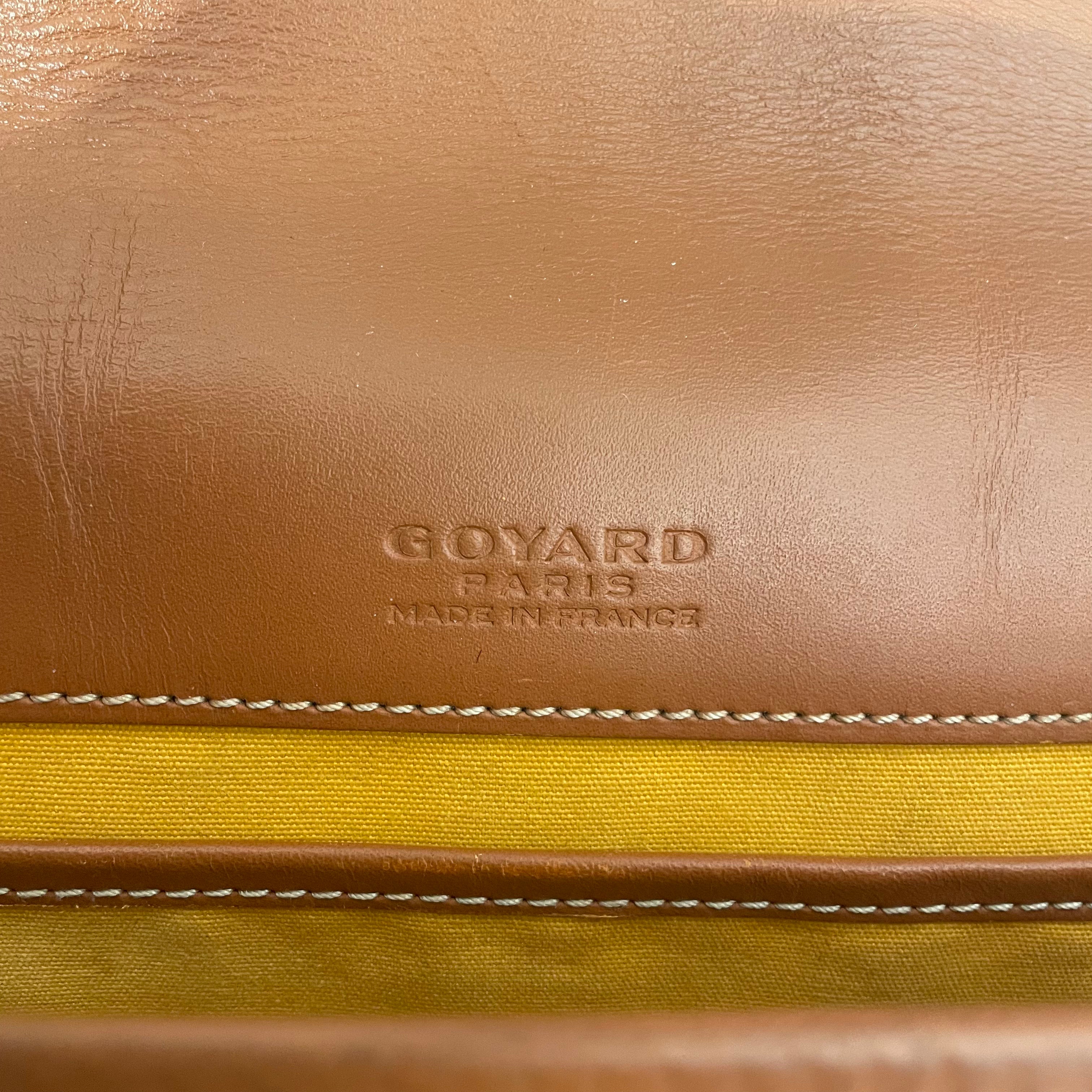 GOYARD/Cross Body Bag/Monogram/Leather/BRW/BELVEDERE view 3