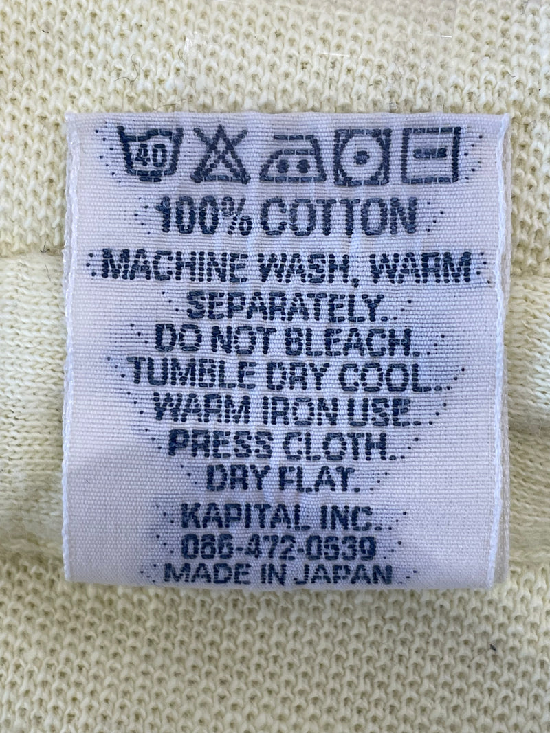 KAPITAL/Polo Shirt/1/Yellow/Cotton/