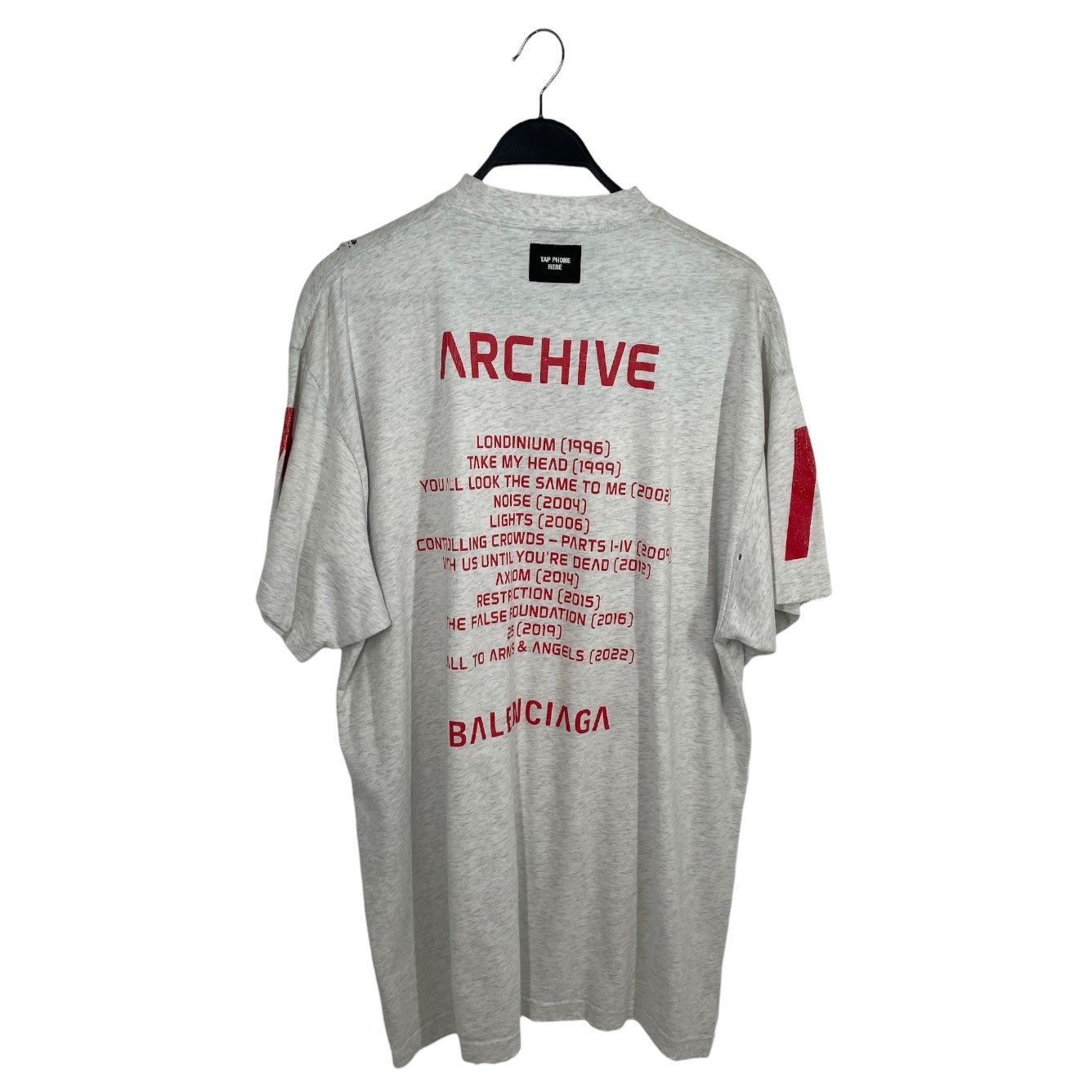 BALENCIAGA/T-Shirt/2/Cotton/GRY/2023 ARCHIVE 602/1000 view 2