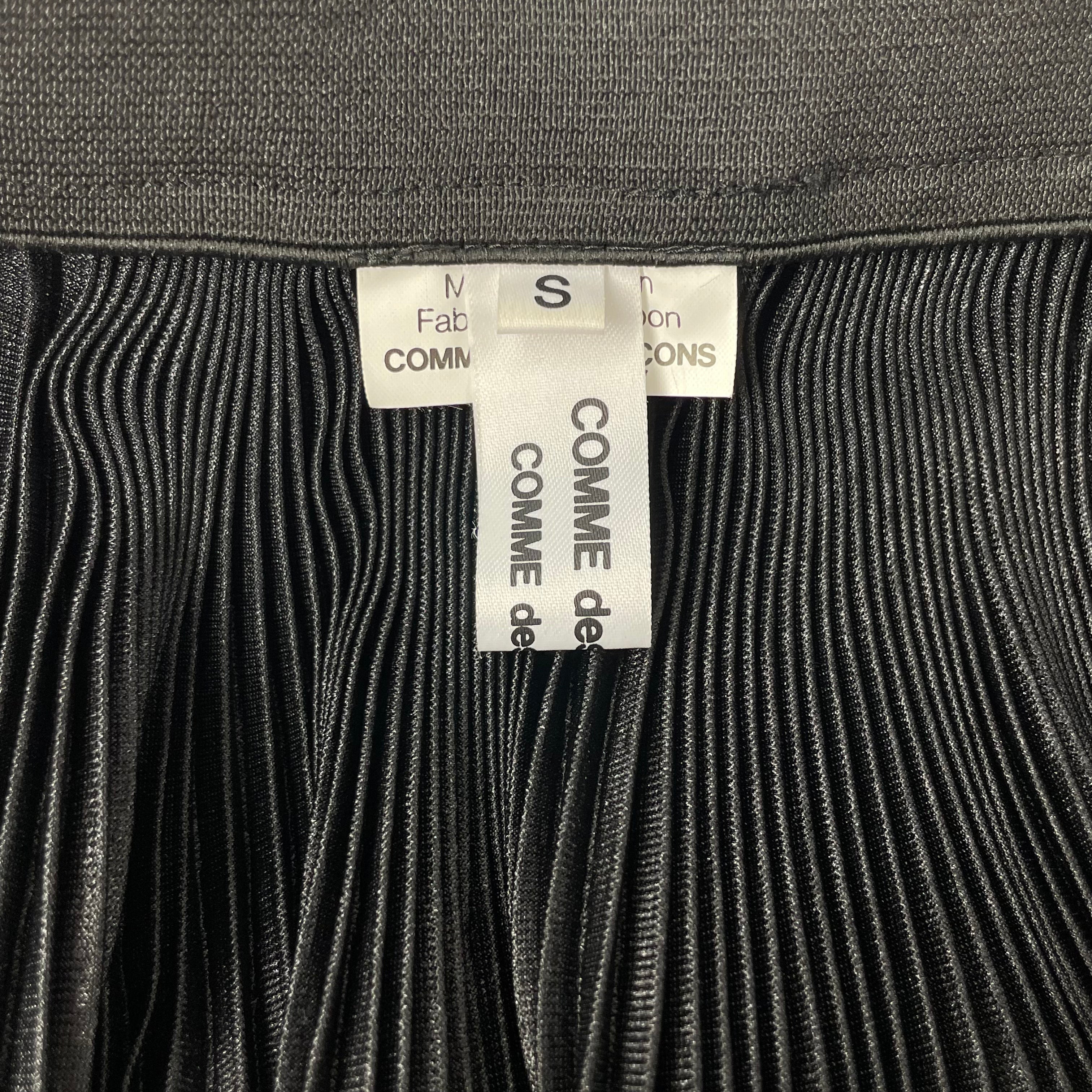 COMME des GARCONS/Long Skirt/S/Polyester/BLK/PLEATED BRAIDED view 3
