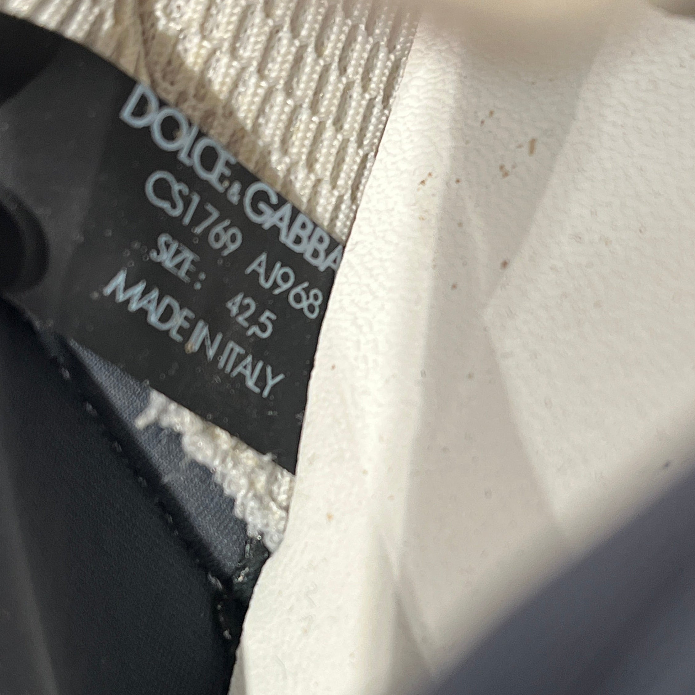 DOLCE&GABBANA/Low-Sneakers/US 9/Border/GRY/NS1 Gray/White Nylon Suede Low view 4