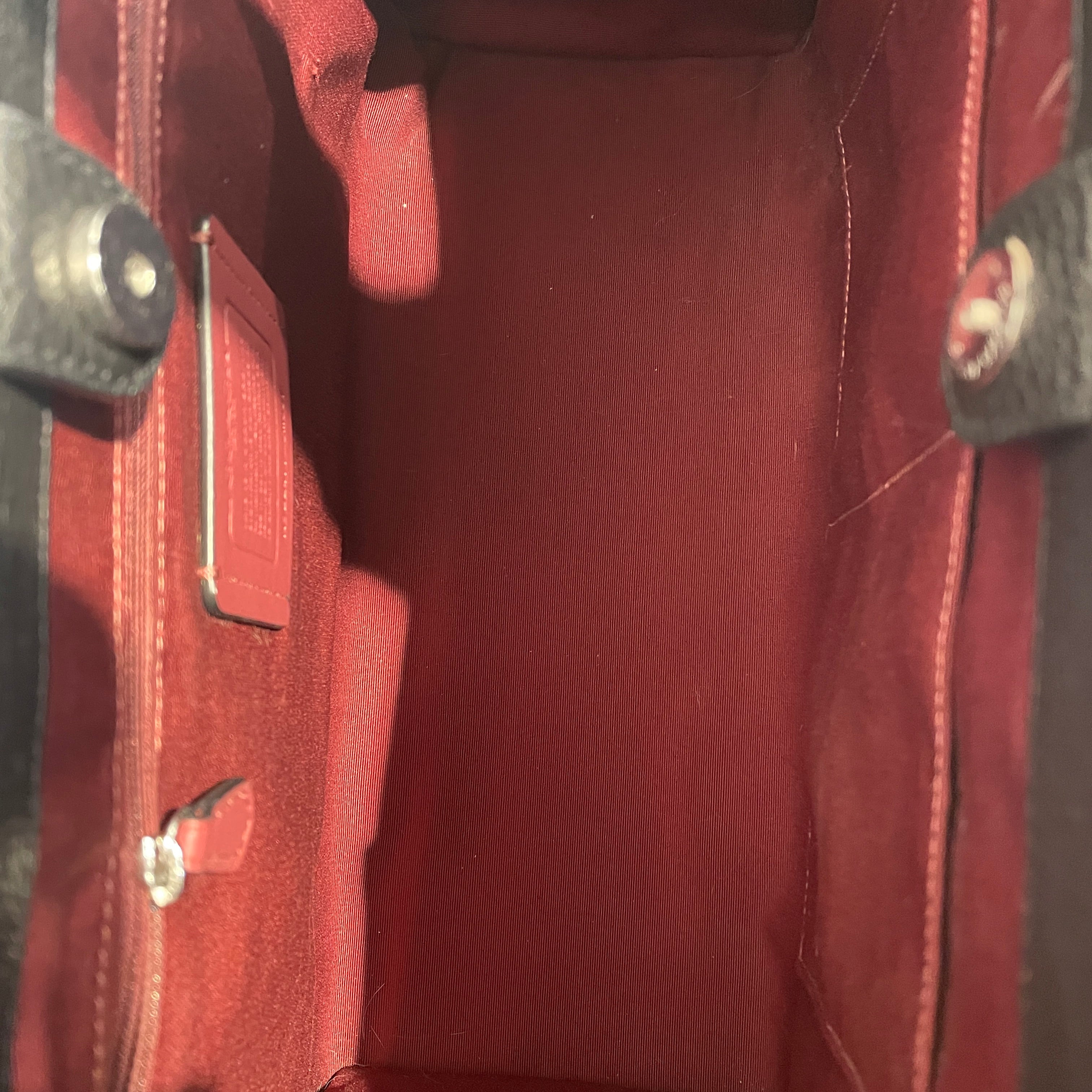 COACH/Hand Bag/Leather/BLK/SMITH TOTE view 4