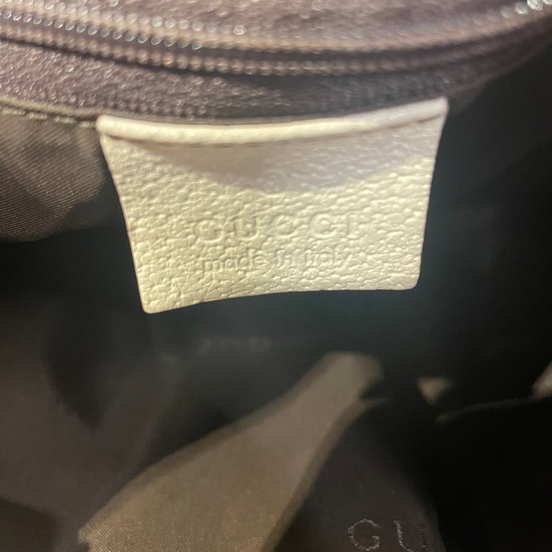 GUCCI/Hand Bag/CRM/plain canvas bucket bag
